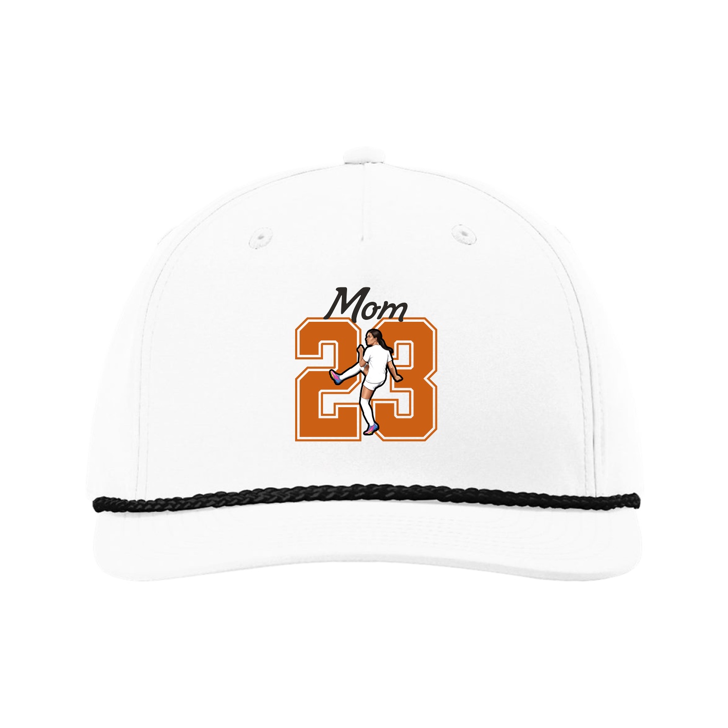 Five-Panel Classic Rope Cap — Mothers Day Shirsey in White