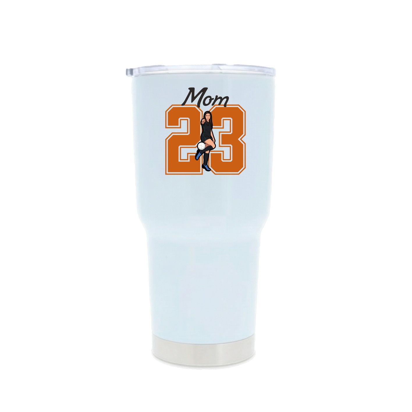 30oz Stainless Steel Tumbler — Mothers Day Shirsey in White