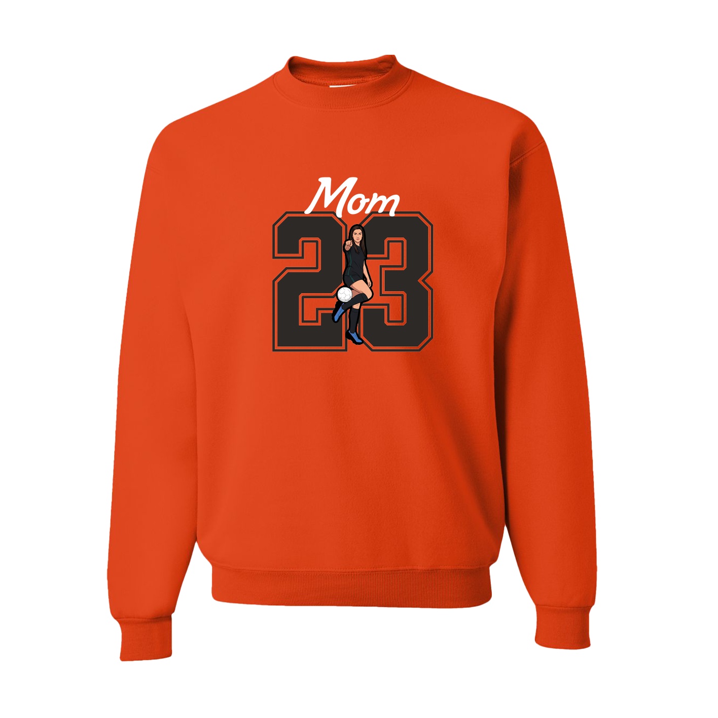 Fleece Crew — Mothers Day Shirsey in Orange