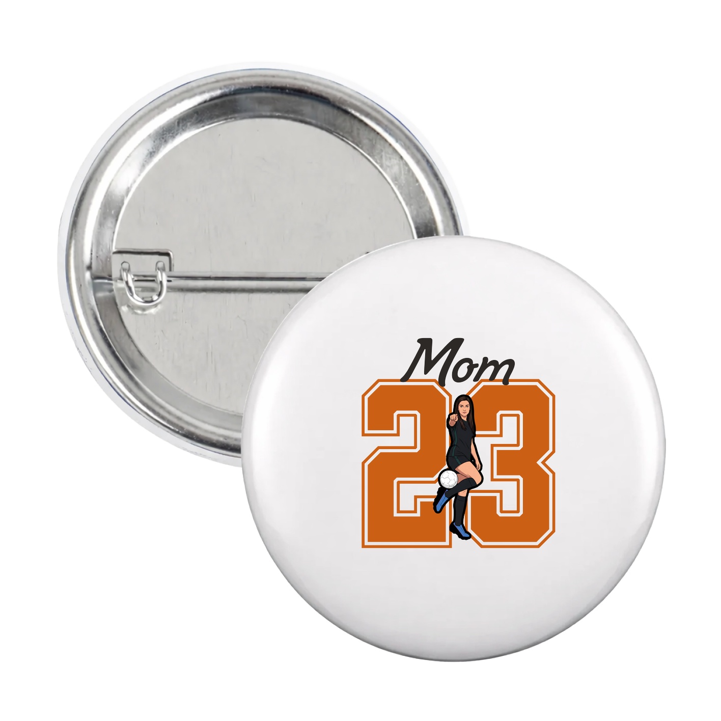 Game Day Button — Mothers Day Shirsey in White