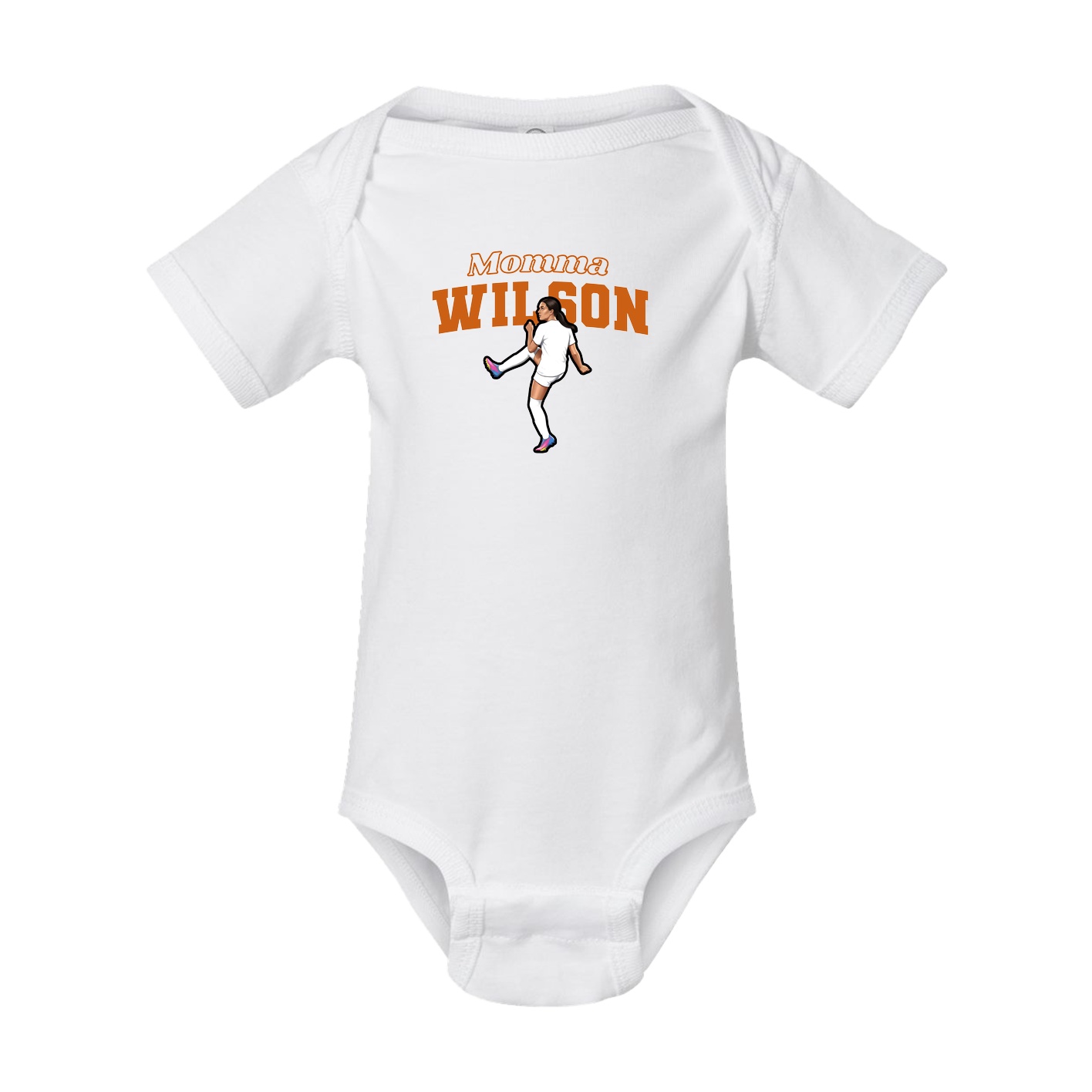 Baby Onesie — Mothers Day Block in White