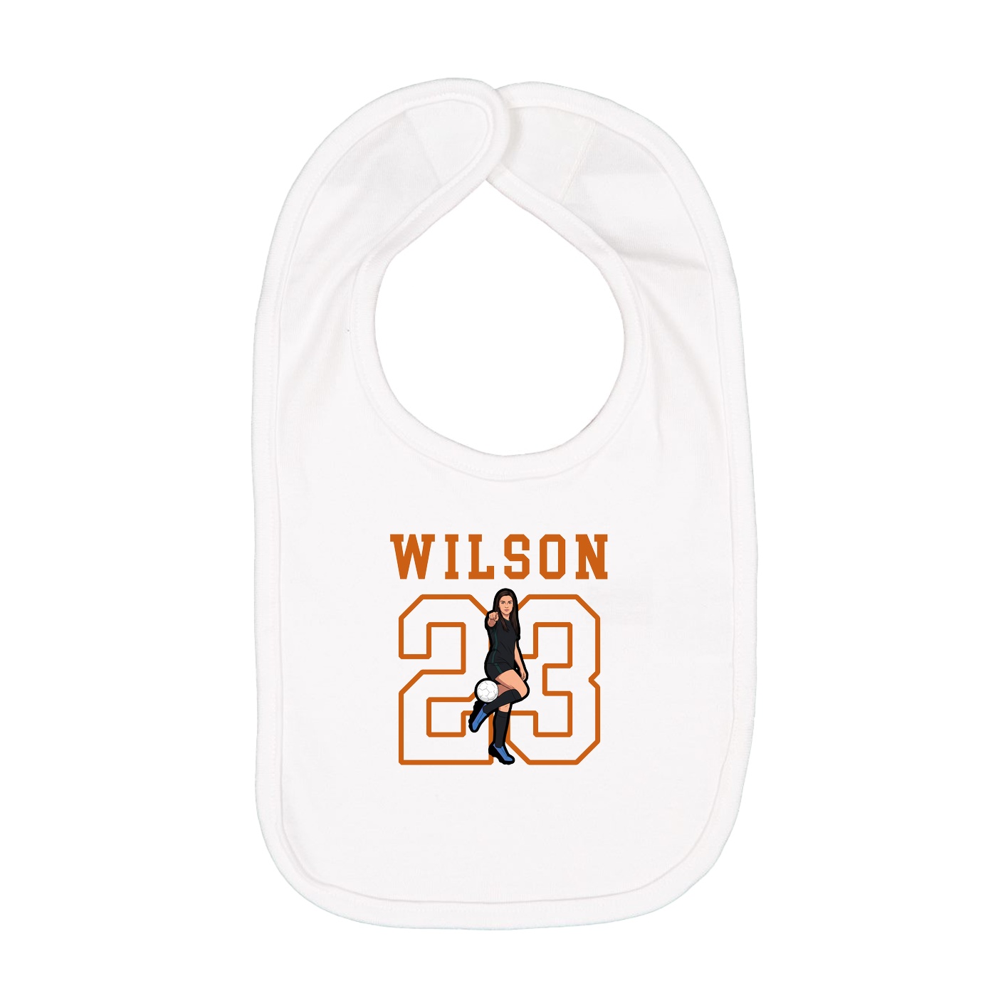 Infant Bib — Shirsey in White