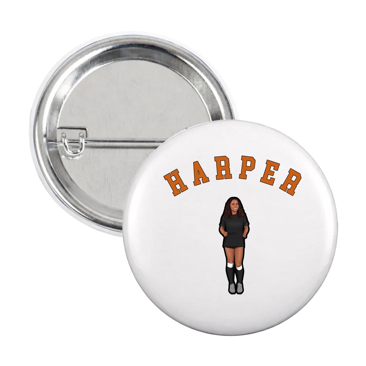 Game Day Button — Shirsey Arch in White