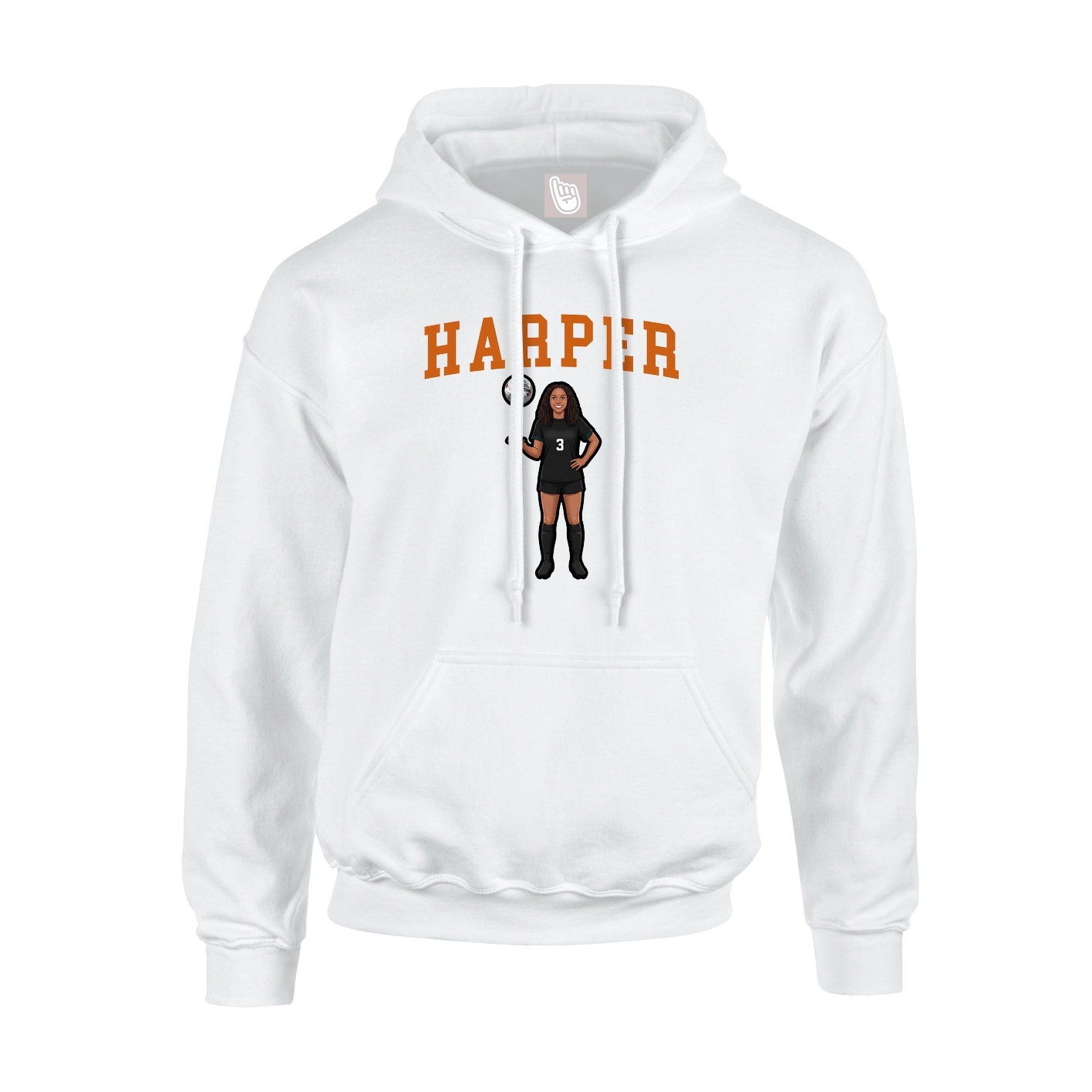 Hoodie — Shirsey in White
