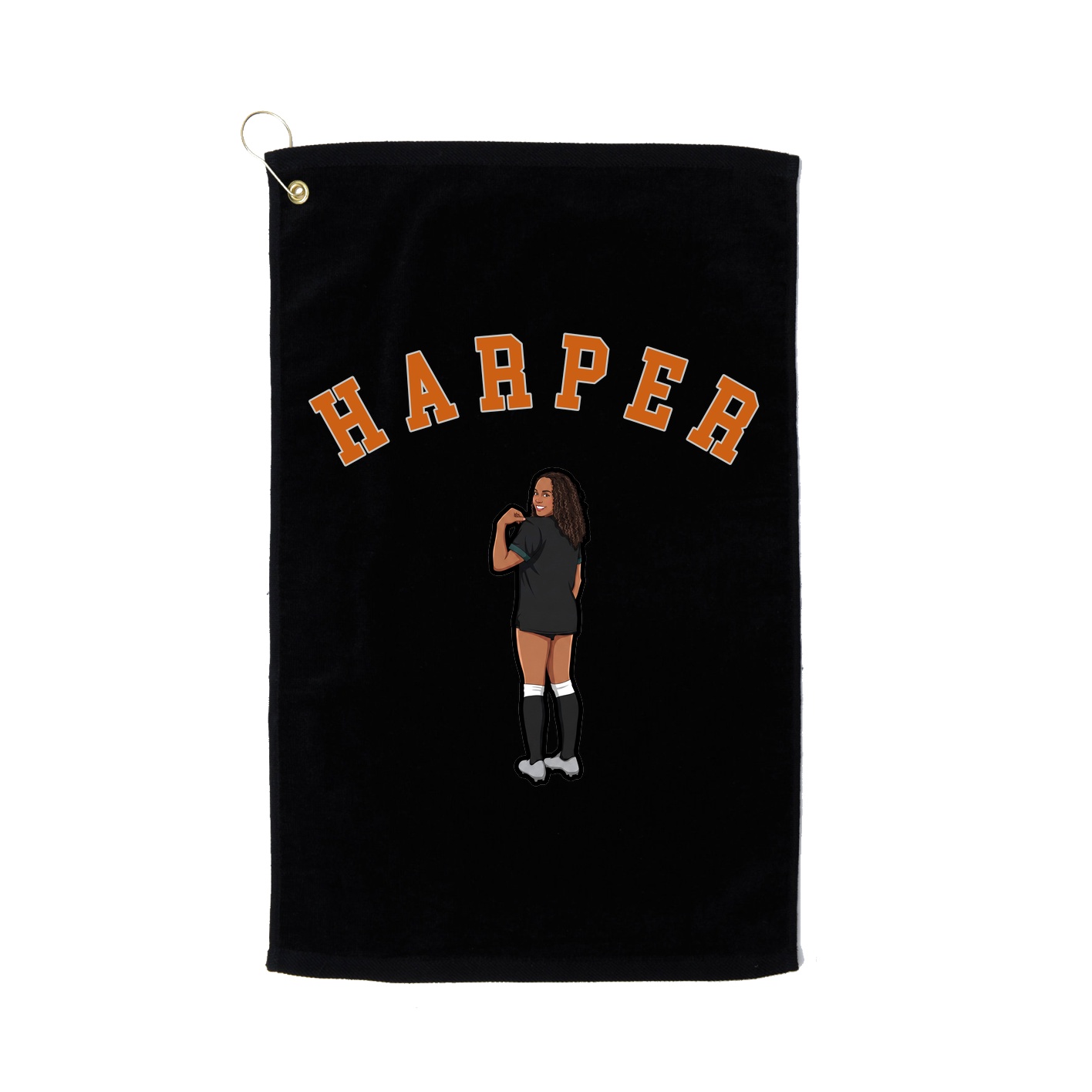 Golf Towel — Shirsey Arch in Black