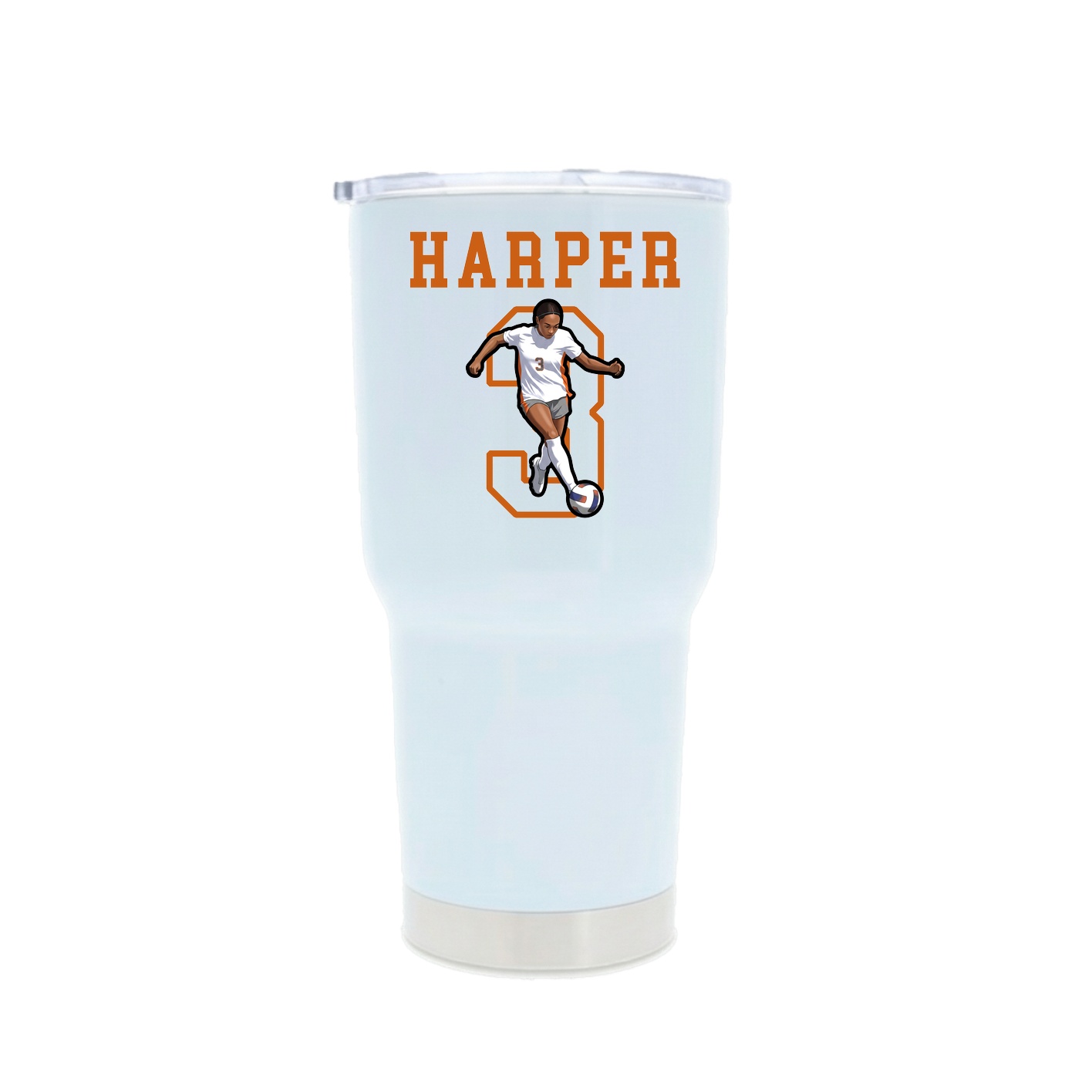 30oz Stainless Steel Tumbler — Shirsey in White