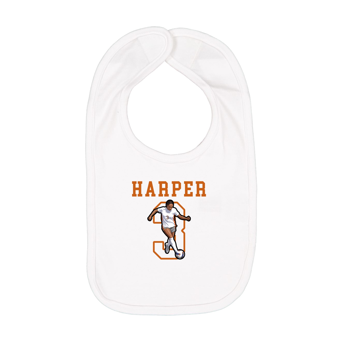 Infant Bib — Shirsey in White