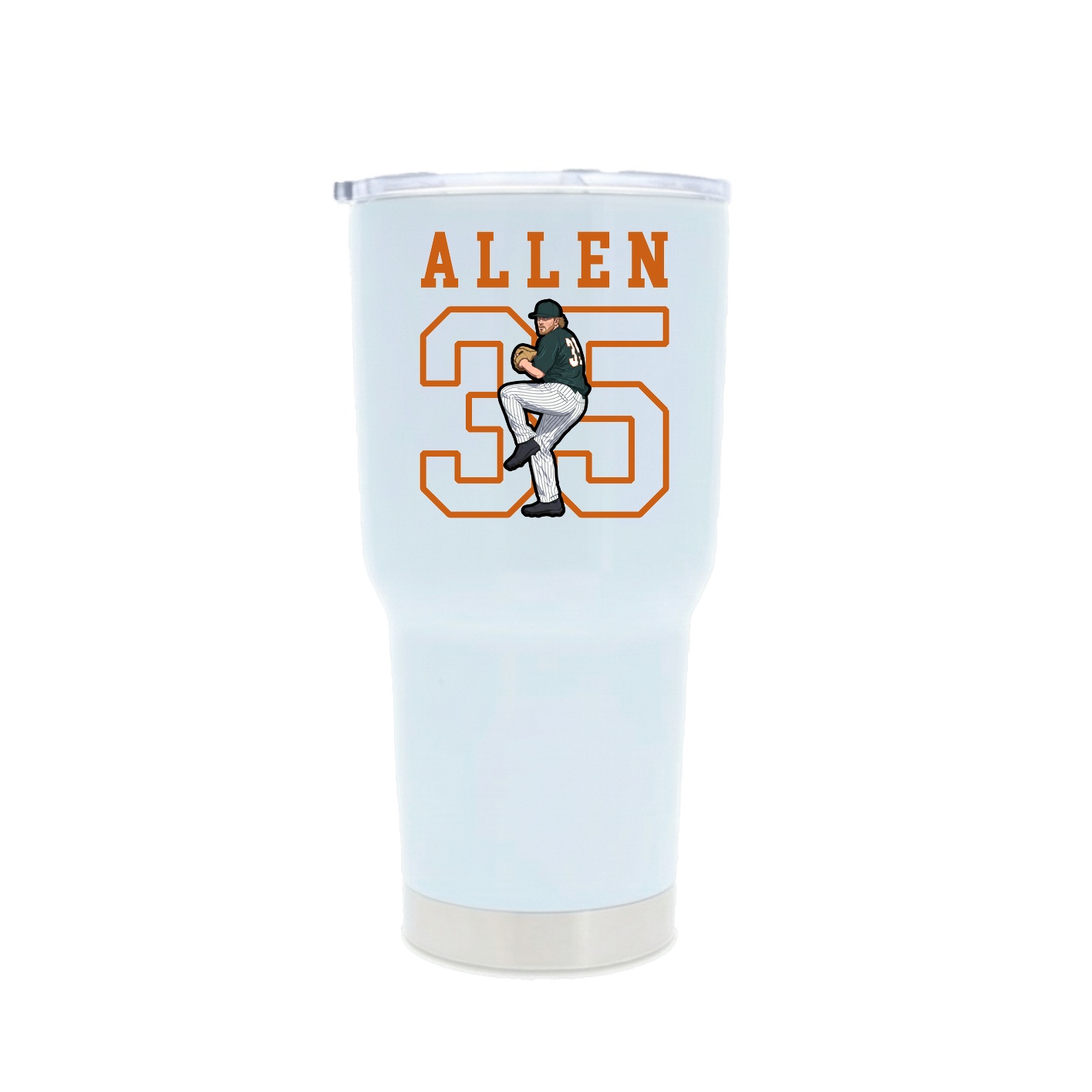 30oz Stainless Steel Tumbler — Shirsey in White