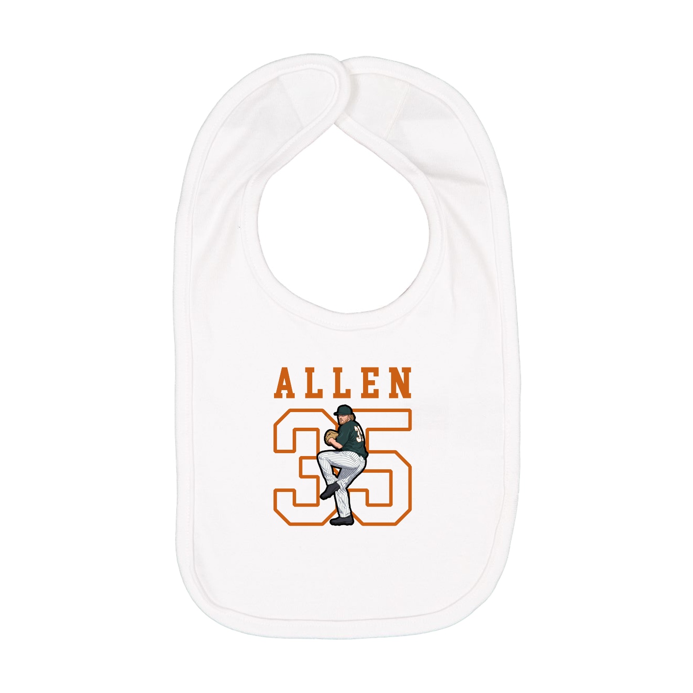 Infant Bib — Shirsey in White