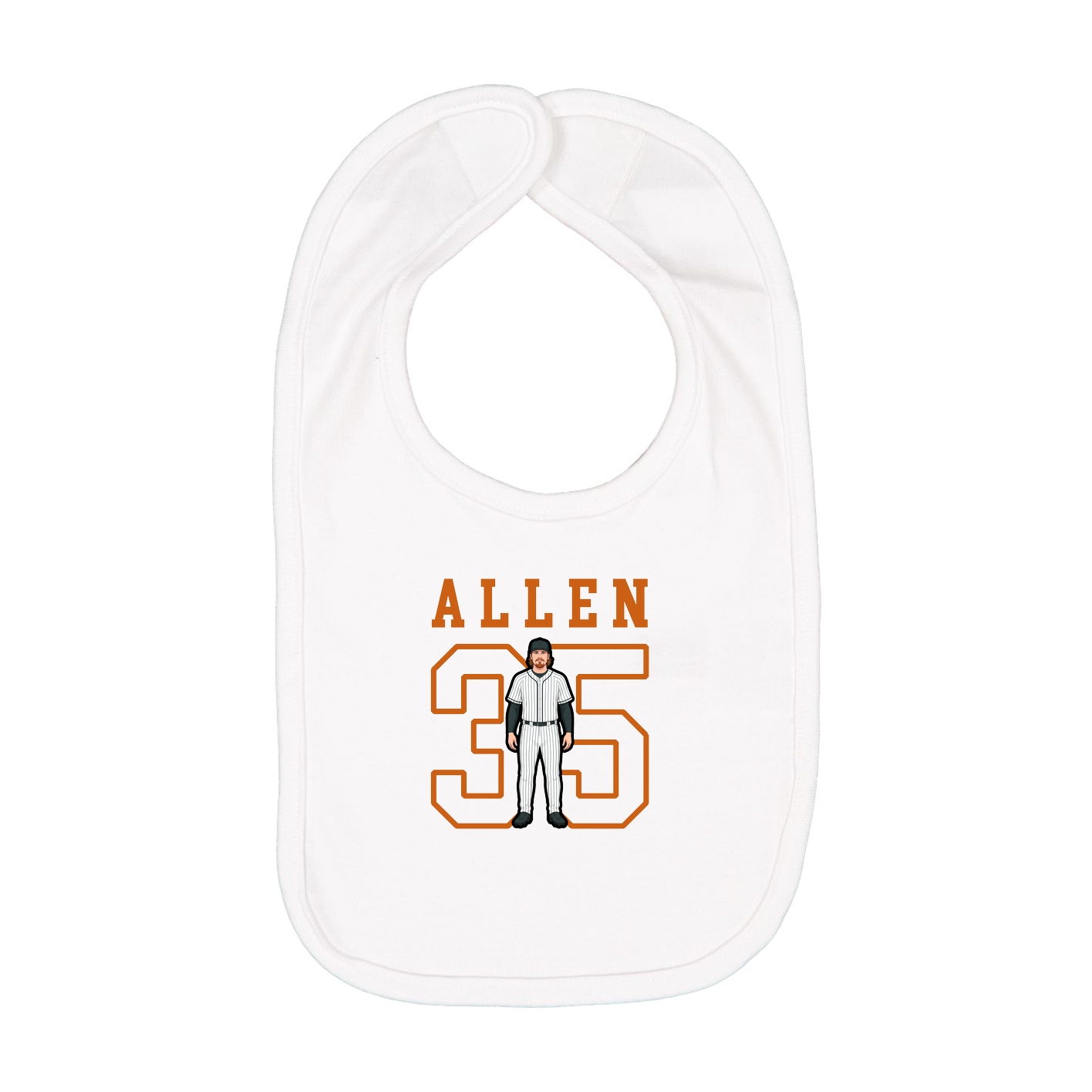Infant Bib — Shirsey in White