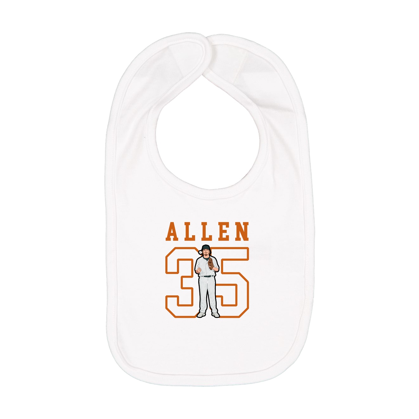 Infant Bib — Shirsey in White