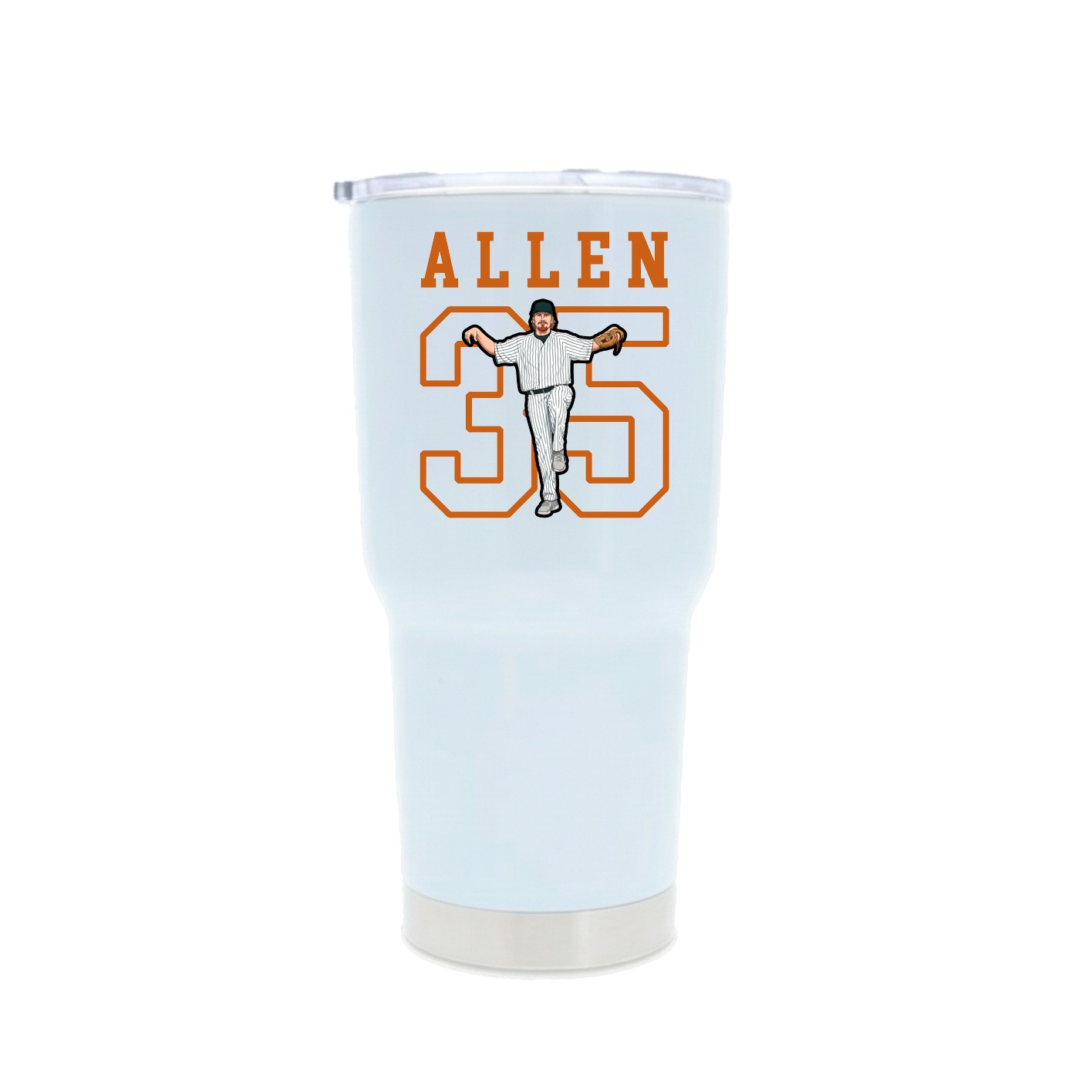 30oz Stainless Steel Tumbler — Shirsey in White