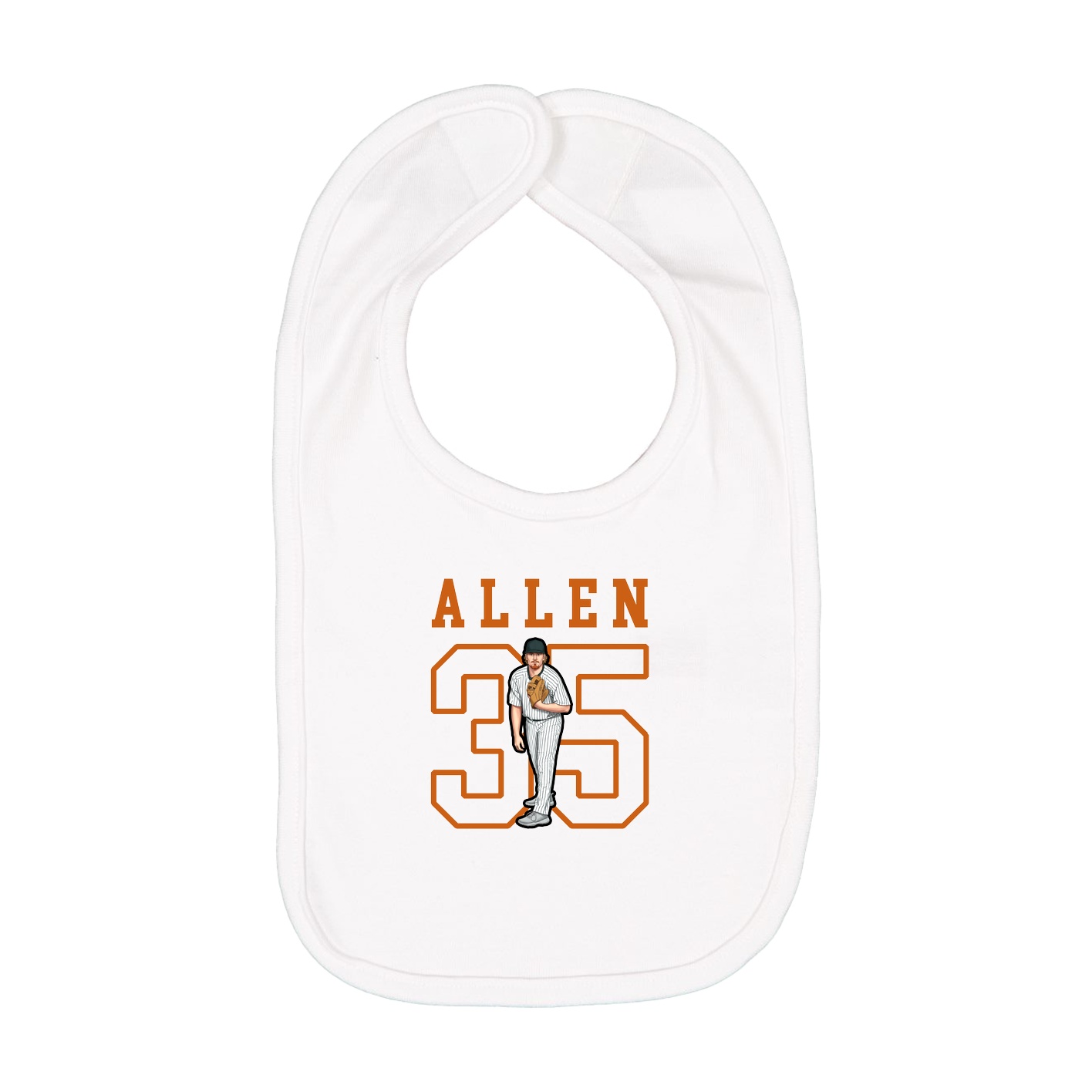 Infant Bib — Shirsey in White