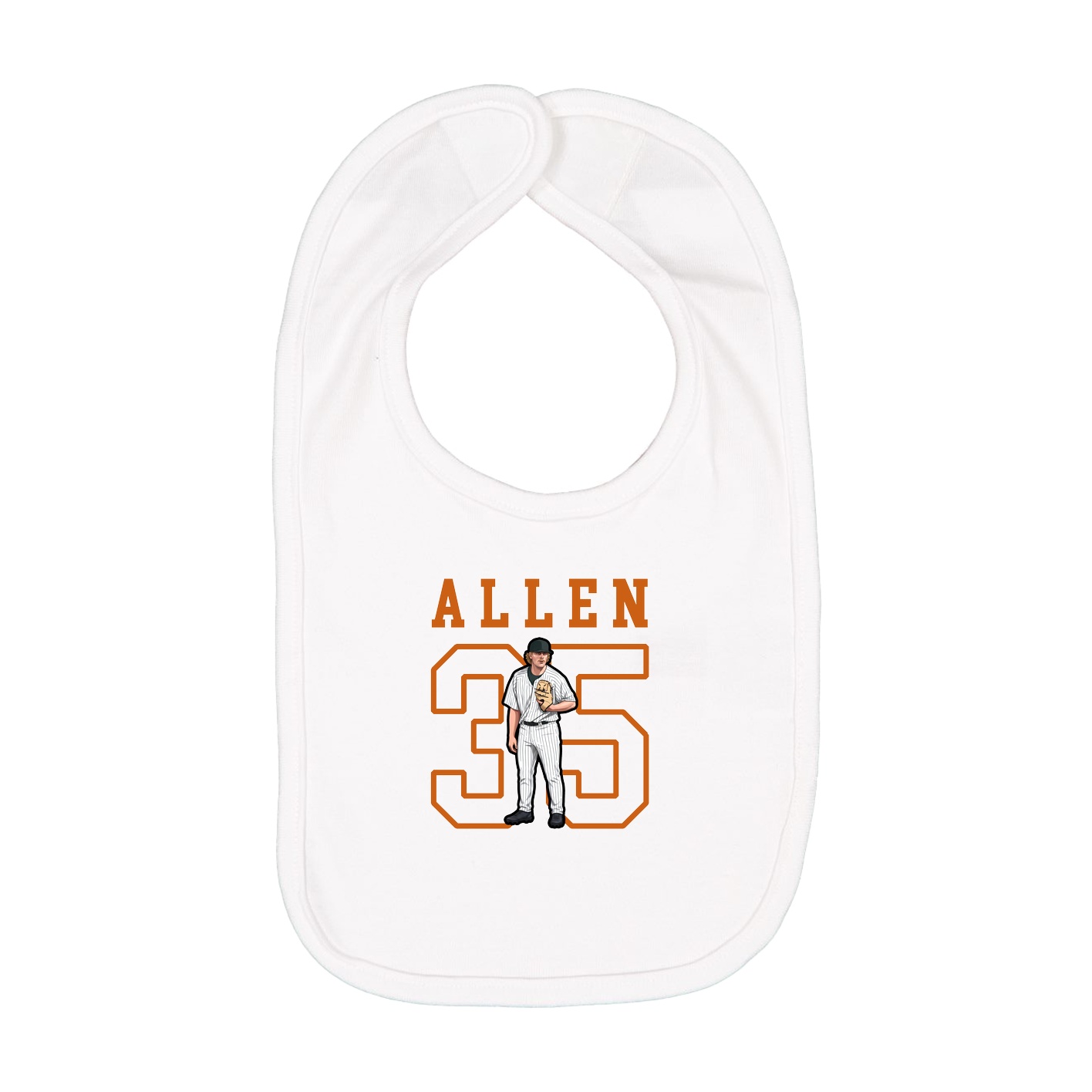Infant Bib — Shirsey in White
