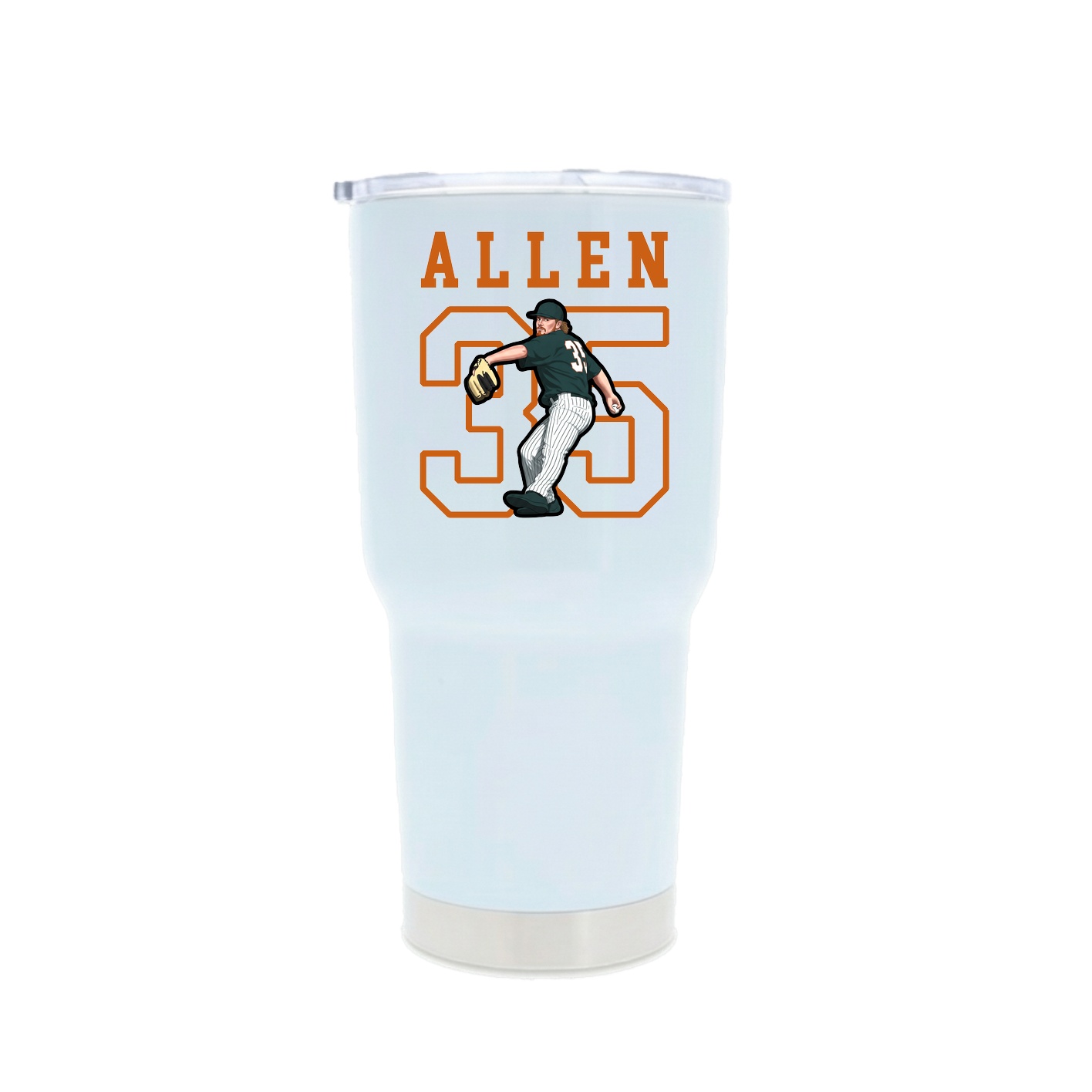 30oz Stainless Steel Tumbler — Shirsey in White