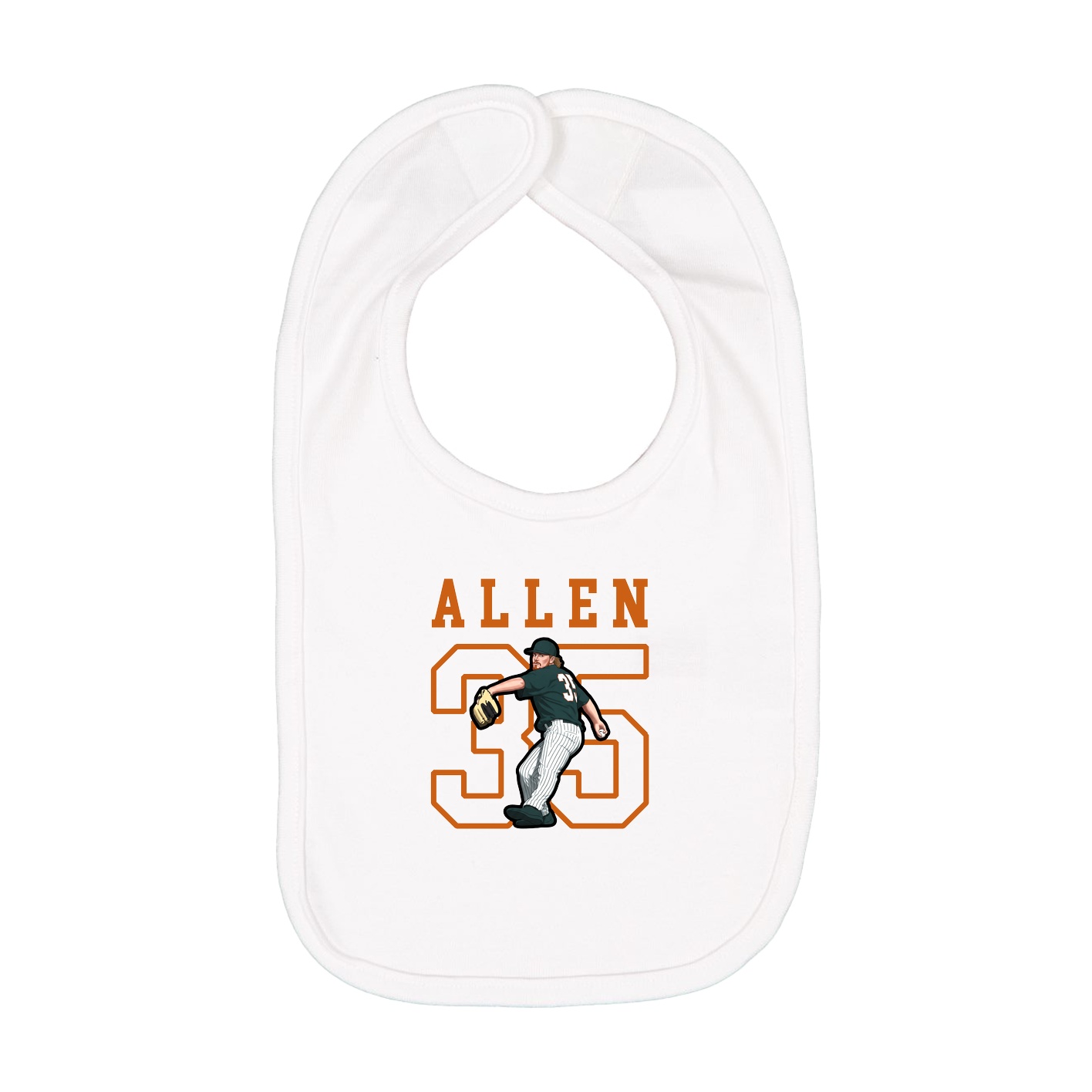 Infant Bib — Shirsey in White