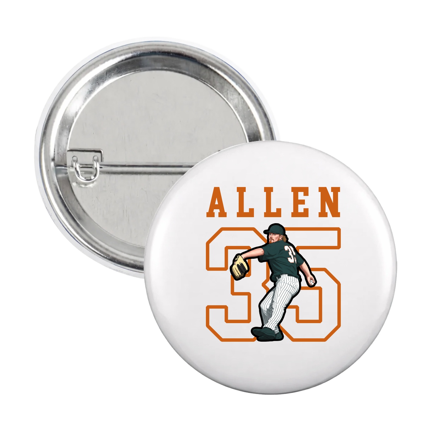 Game Day Button — Shirsey in White