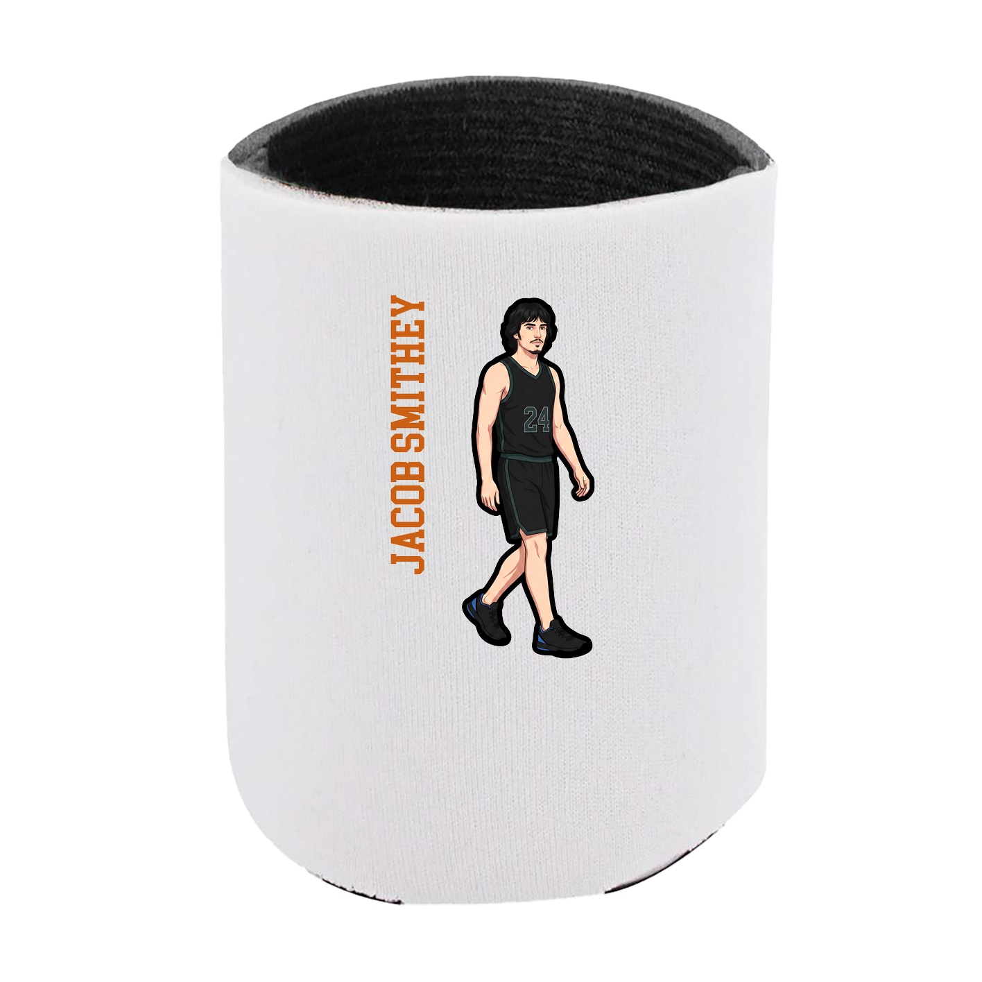 Can Holder — Name Vertical in White
