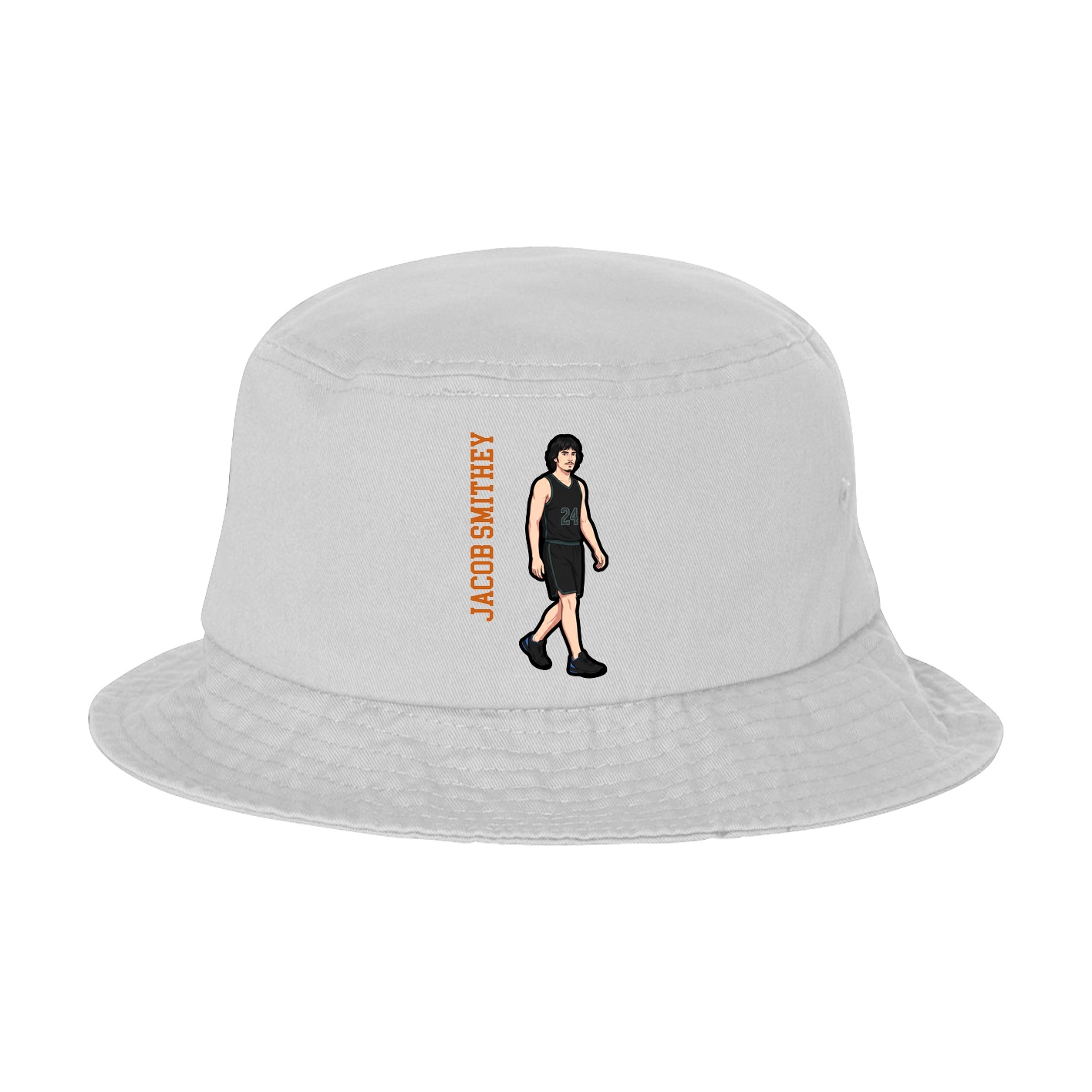 Bucket Cap — Name Vertical in White