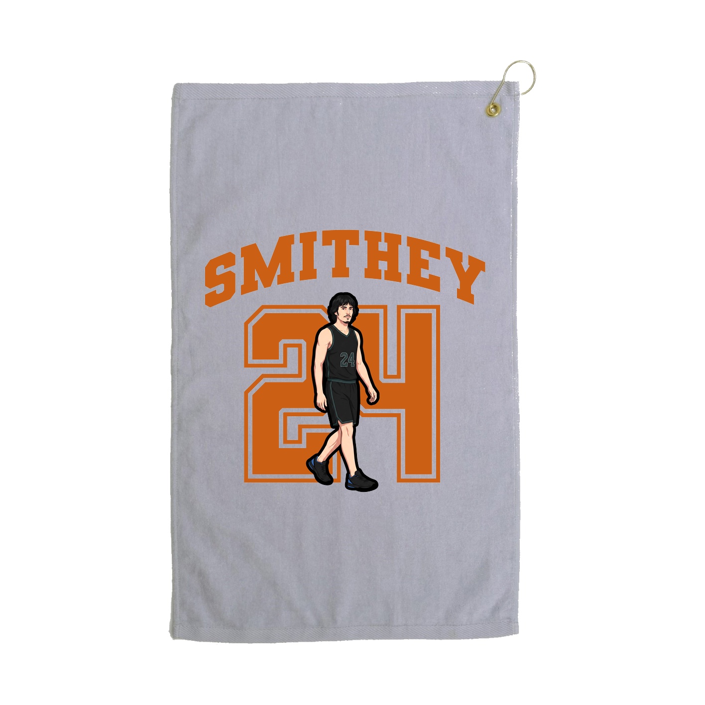 Golf Towel — Number in Grey
