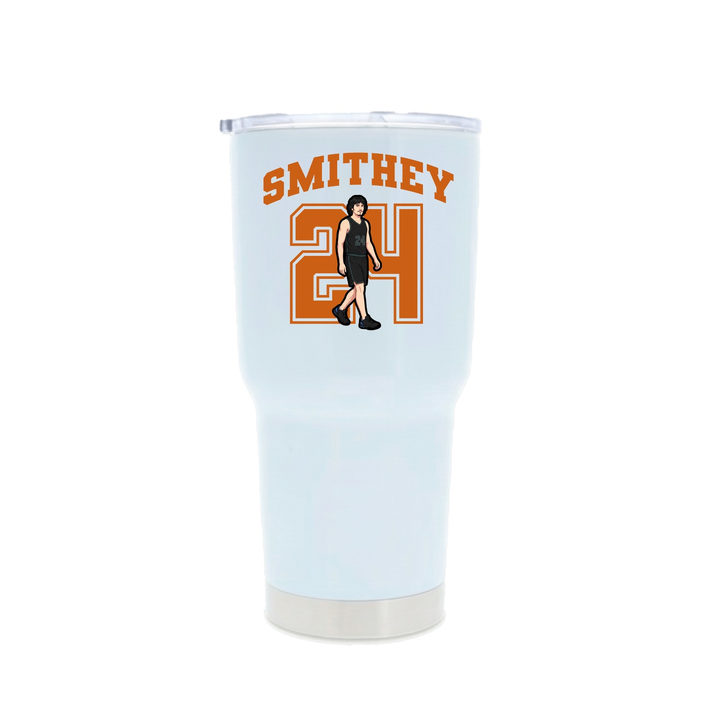 30oz Stainless Steel Tumbler — Number in White