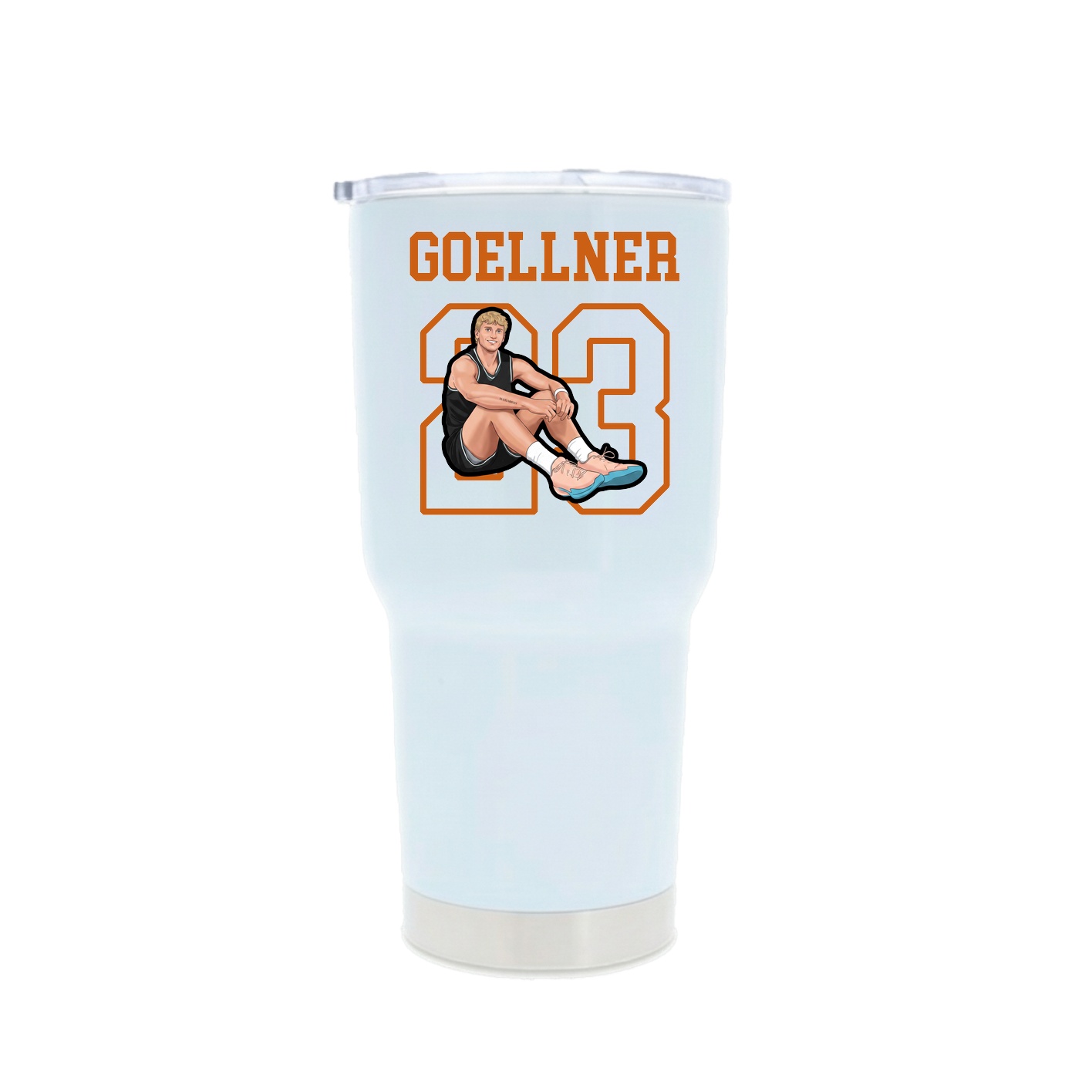30oz Stainless Steel Tumbler — Shirsey in White