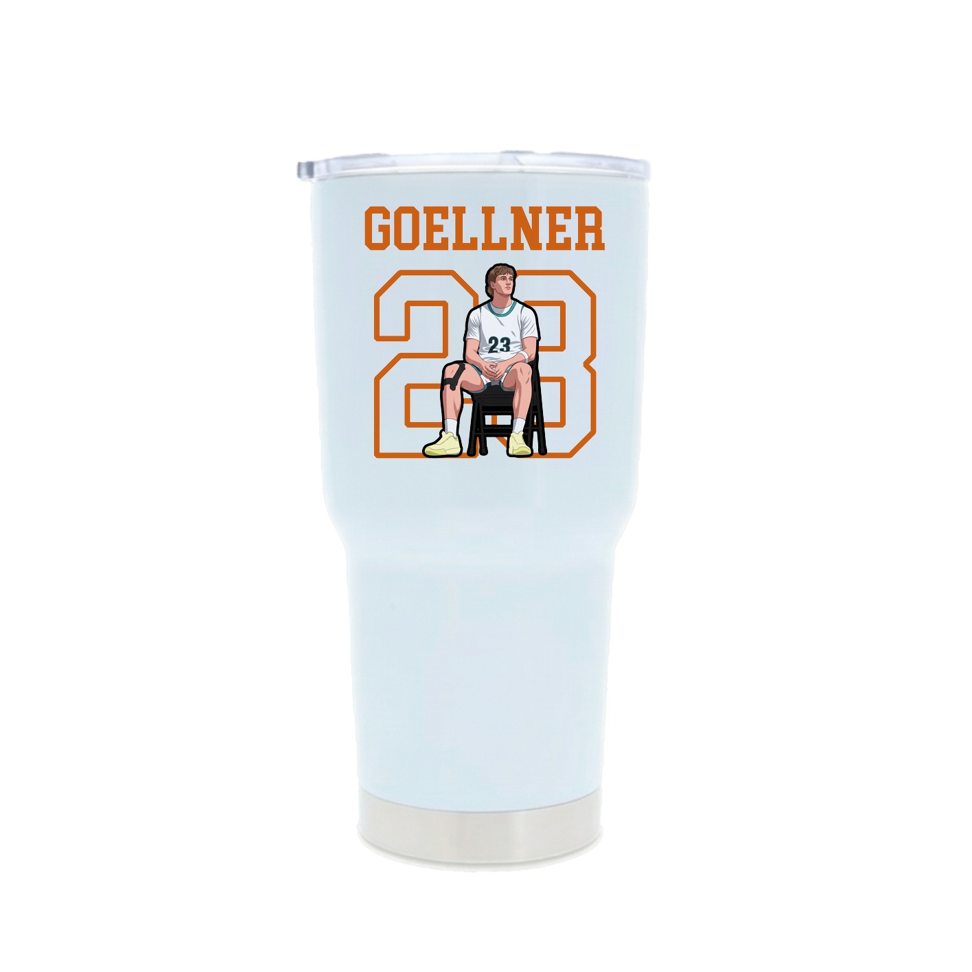 30oz Stainless Steel Tumbler — Shirsey in White