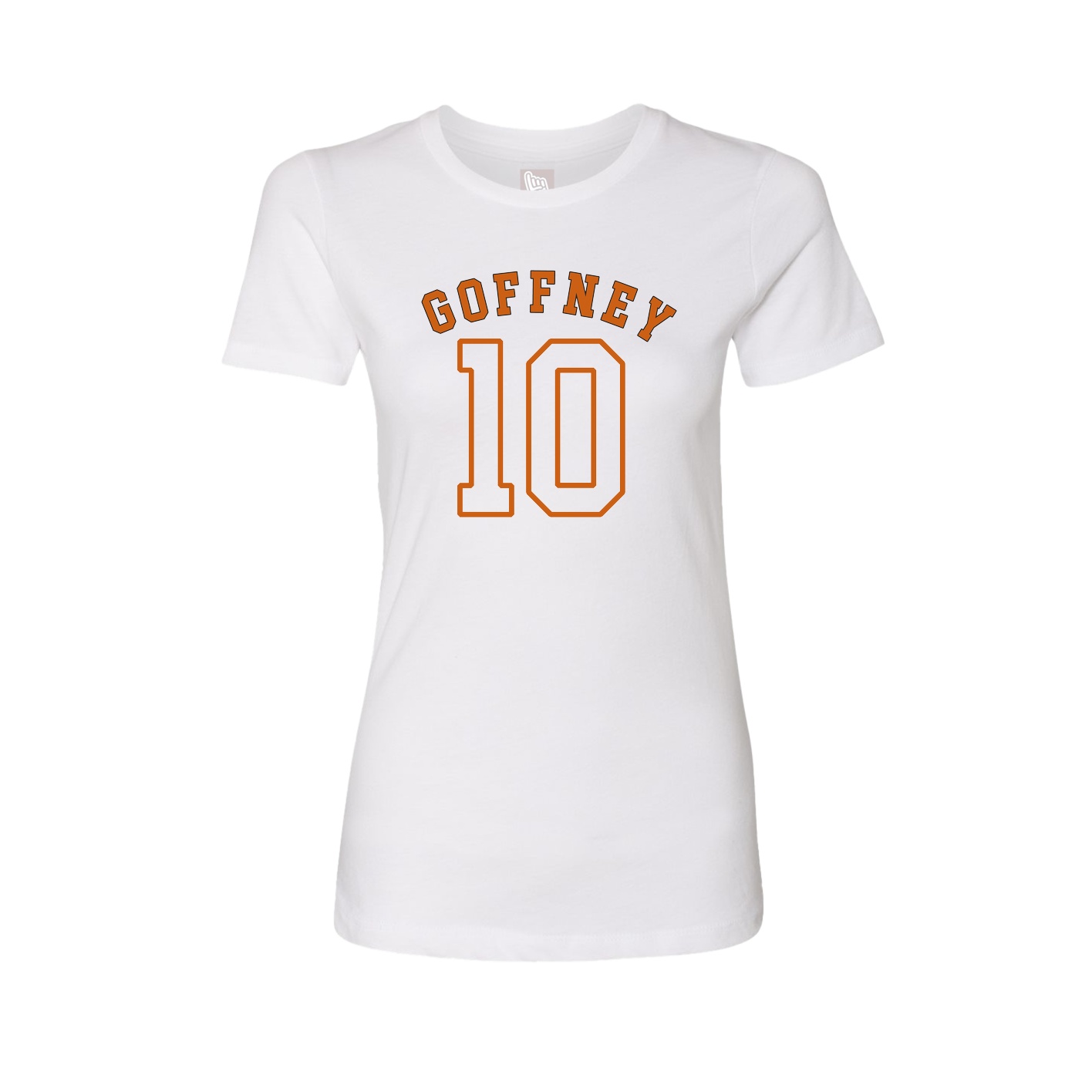 Fitted Women's Tee — Shirsey Arch in White