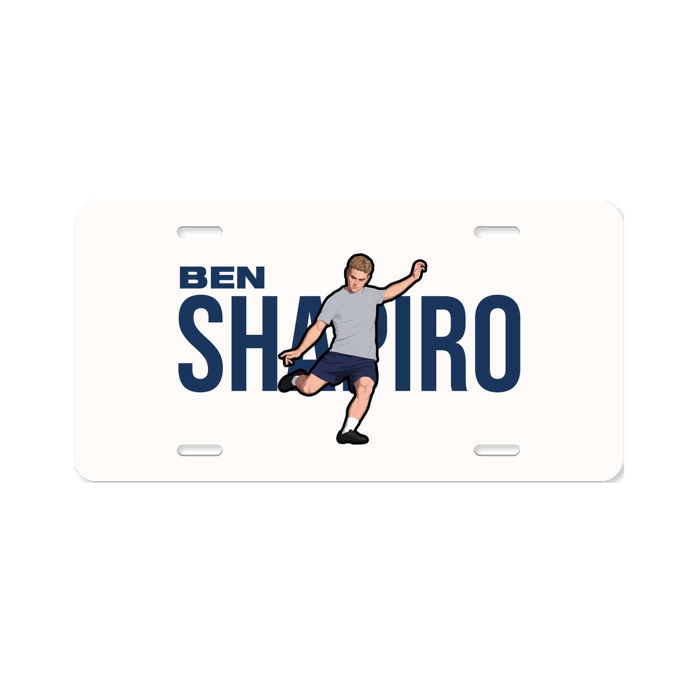 License Plate — Player Name in Classic