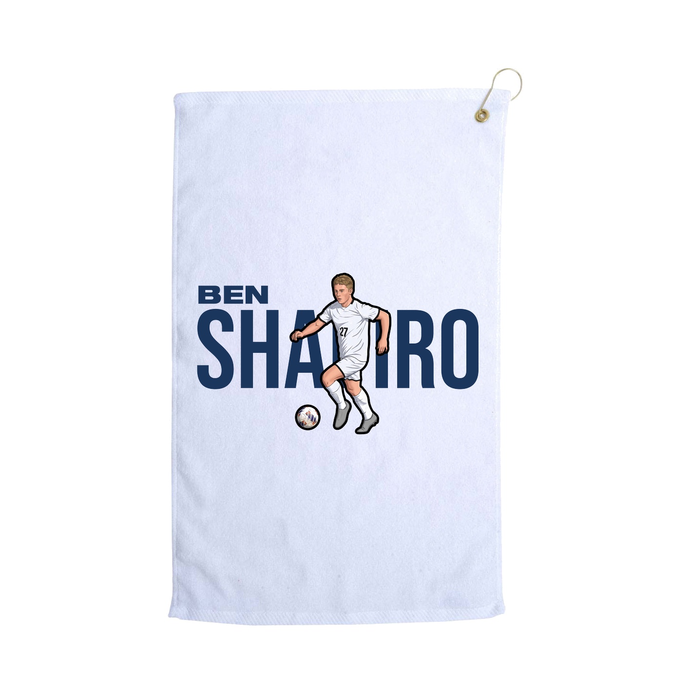 Golf Towel — Player Name in White