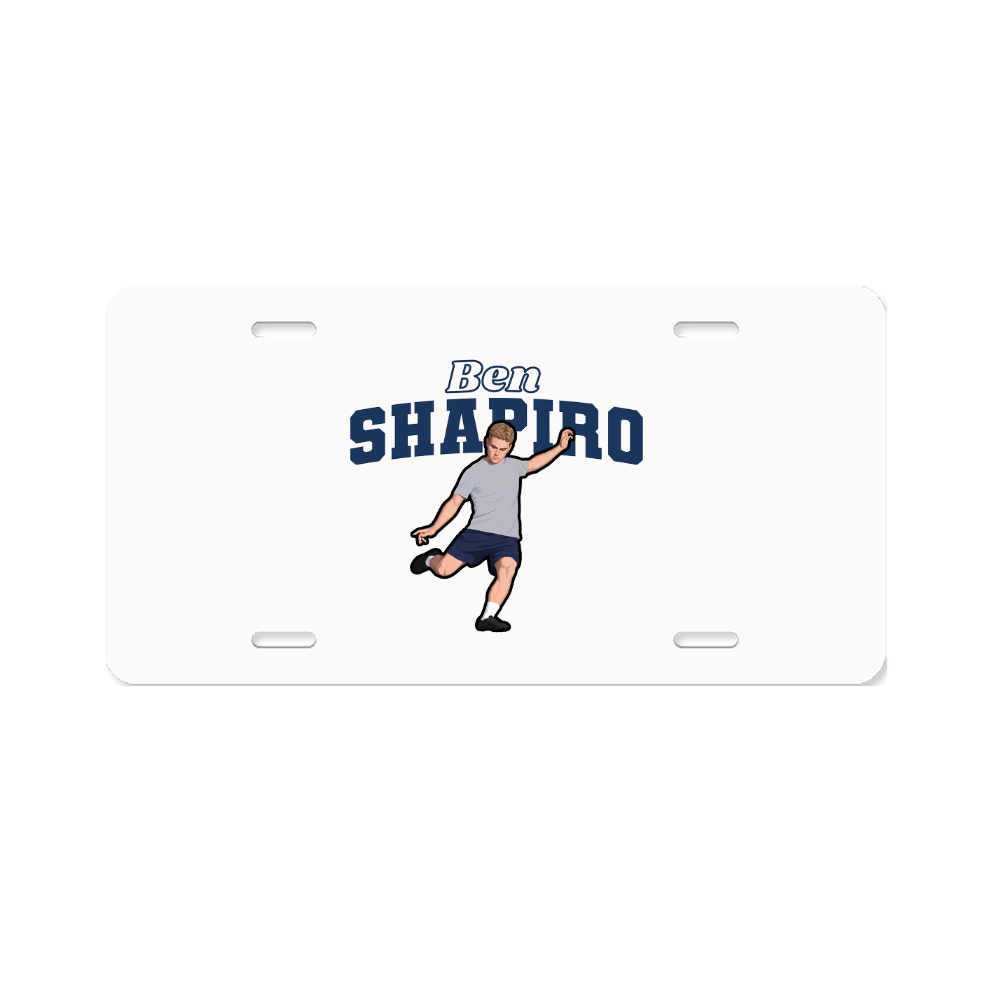 License Plate — Name Arch in Classic