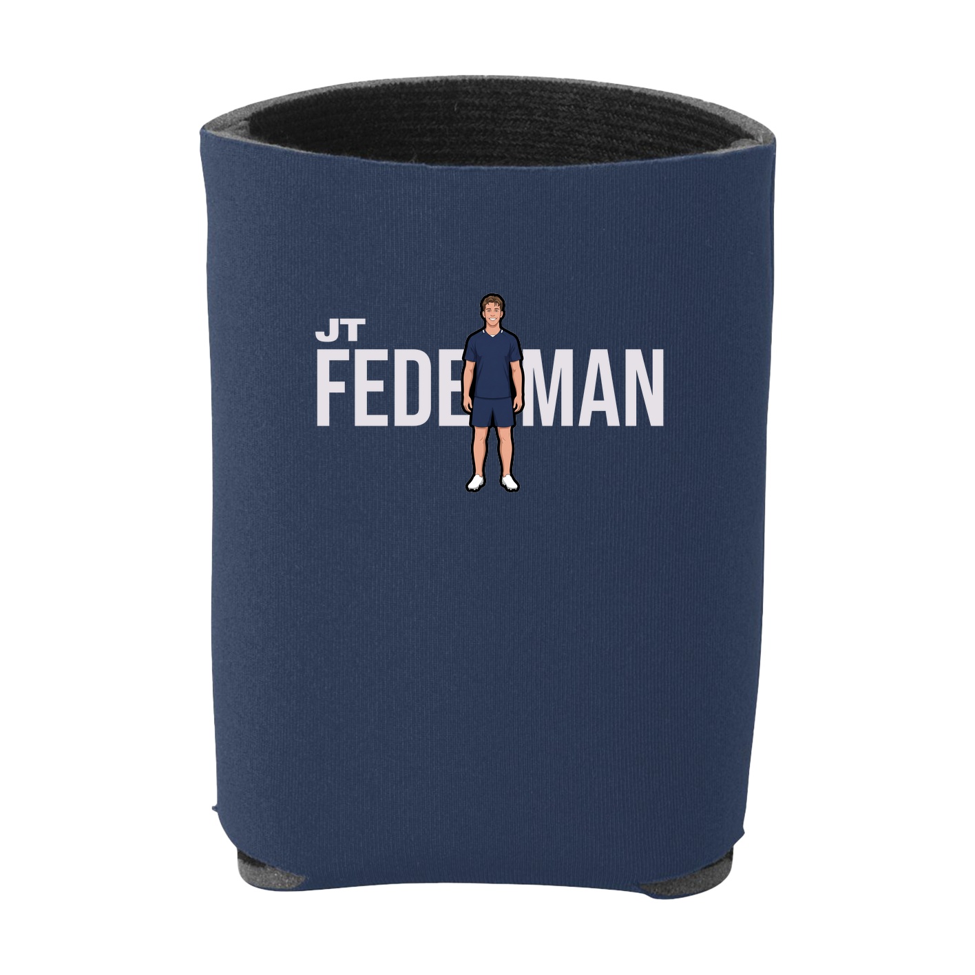 Can Holder — Player Name in Navy