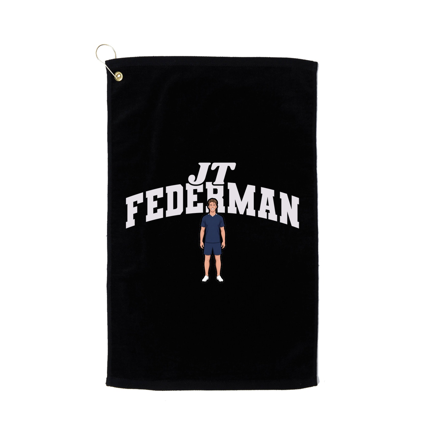 Golf Towel — Signature Arch in Black