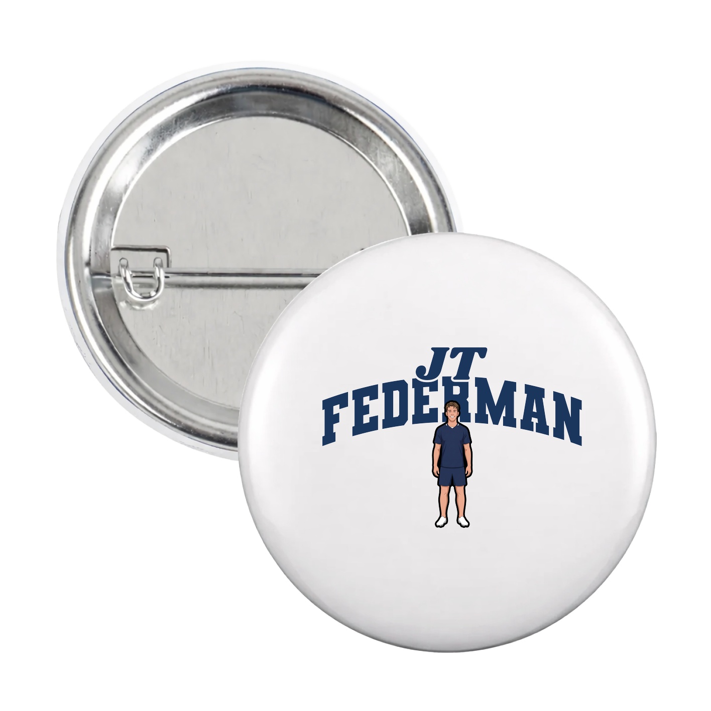 Game Day Button — Signature Arch in White