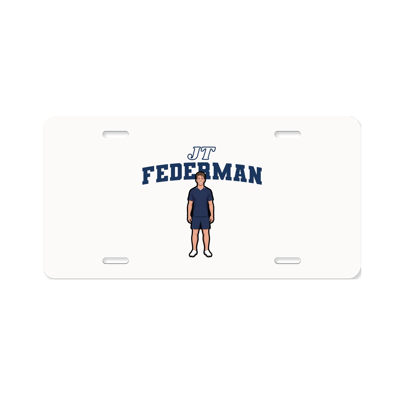 License Plate — Name Arch in Classic