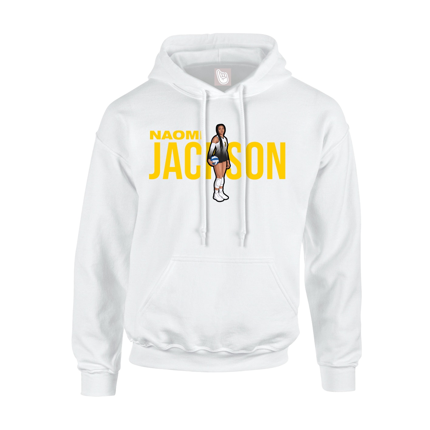 Hoodie — Player Name in White