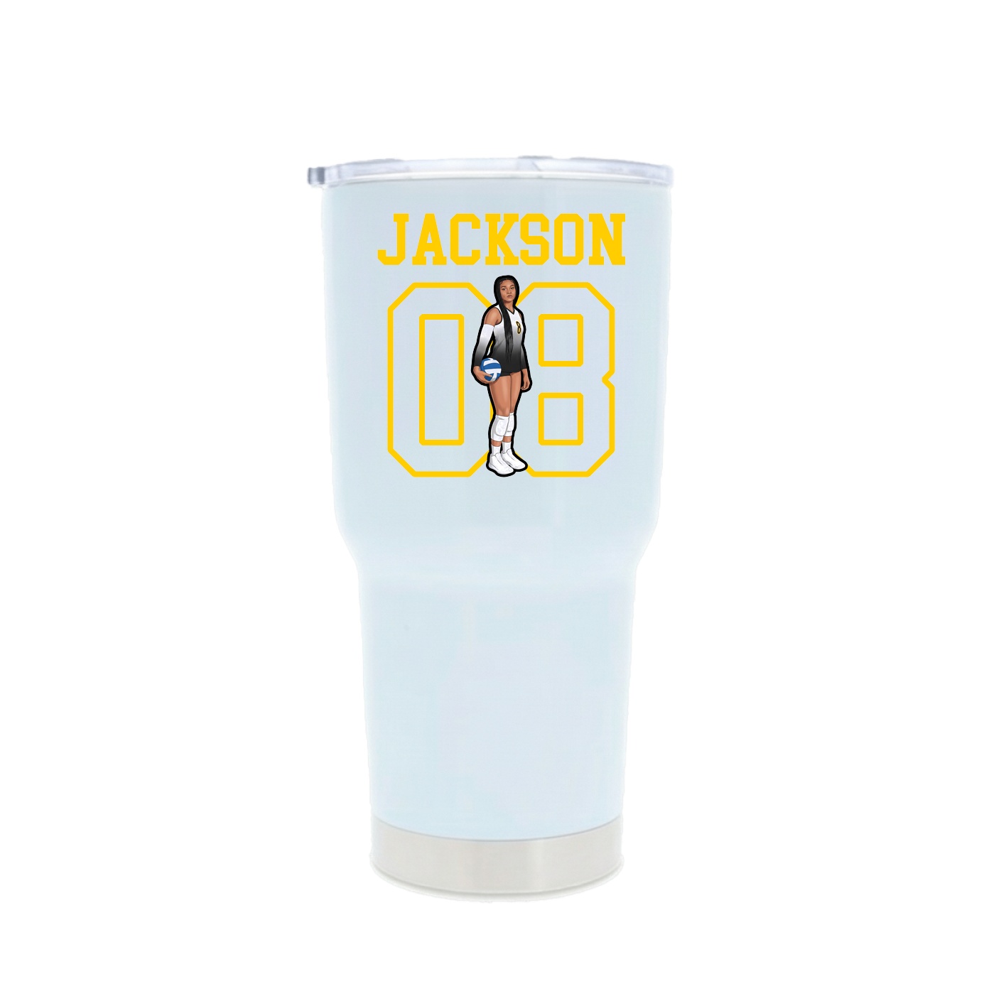 30oz Stainless Steel Tumbler — Shirsey in White