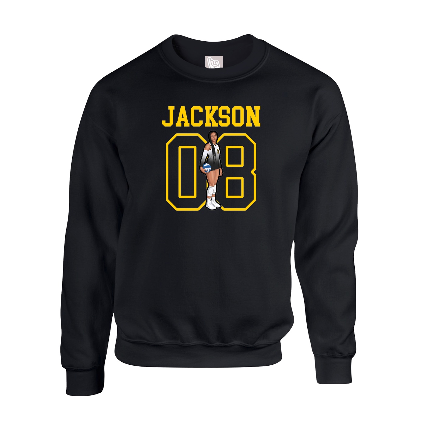 Fleece Crew — Shirsey in Black