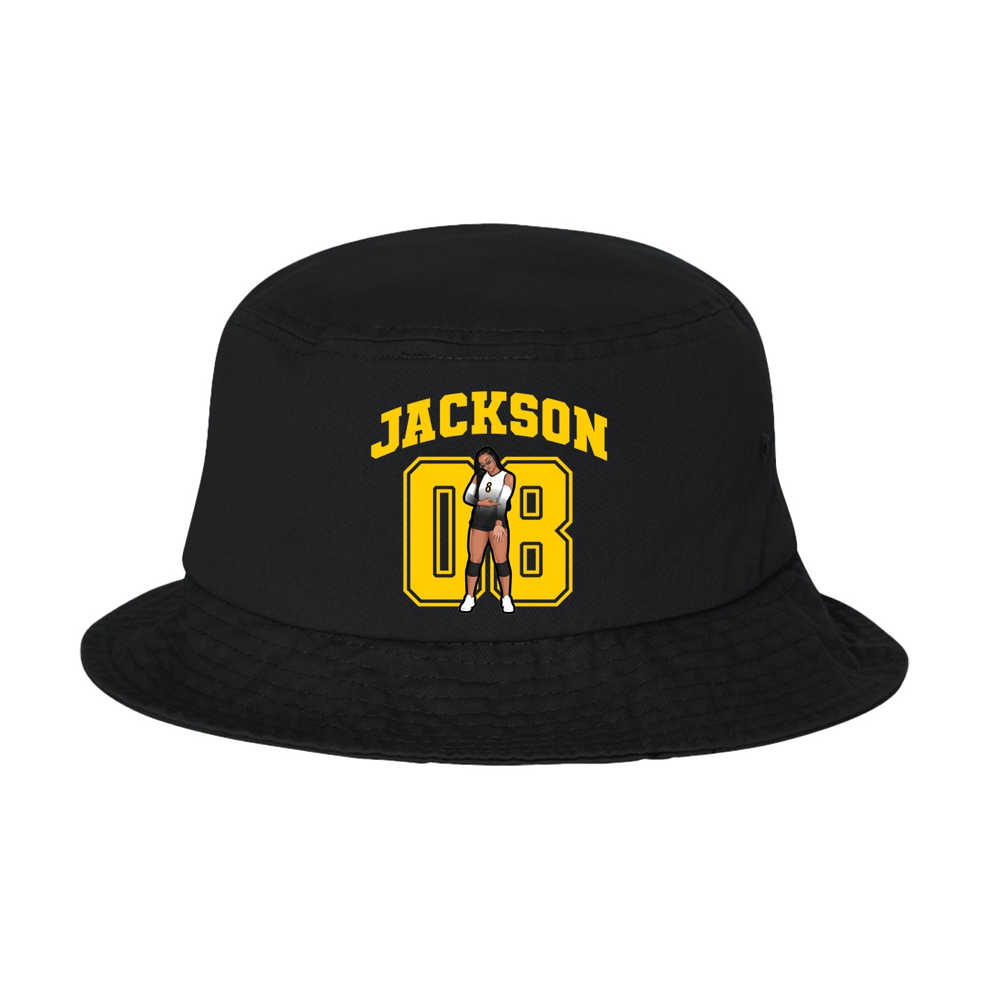 Bucket Cap — Number in Black