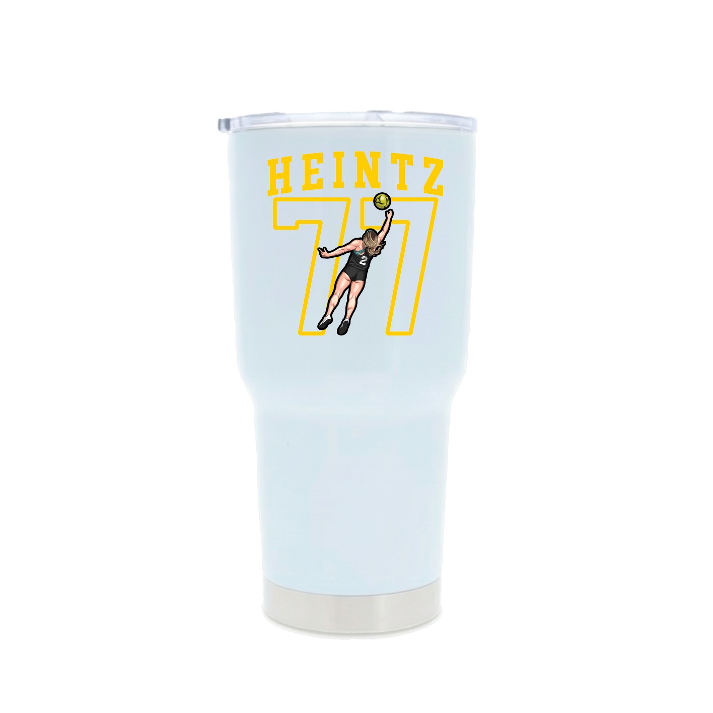 30oz Stainless Steel Tumbler — Shirsey in White