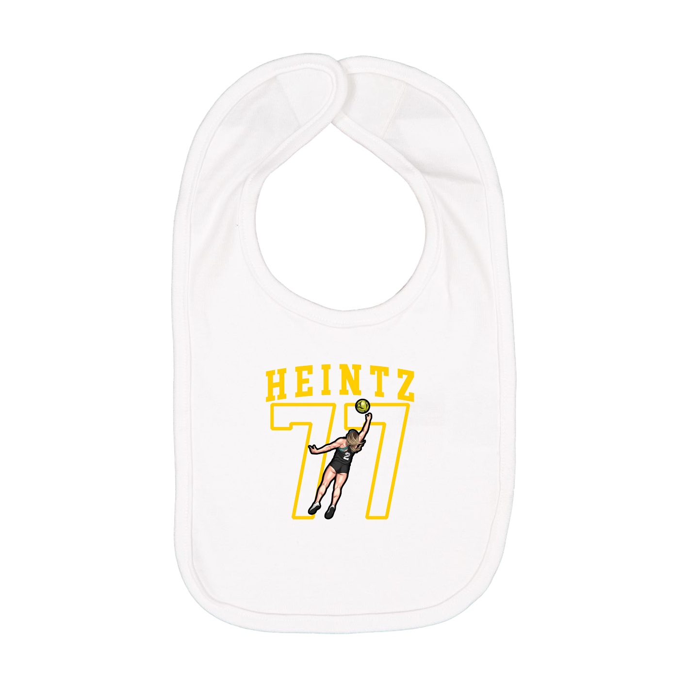Infant Bib — Shirsey in White