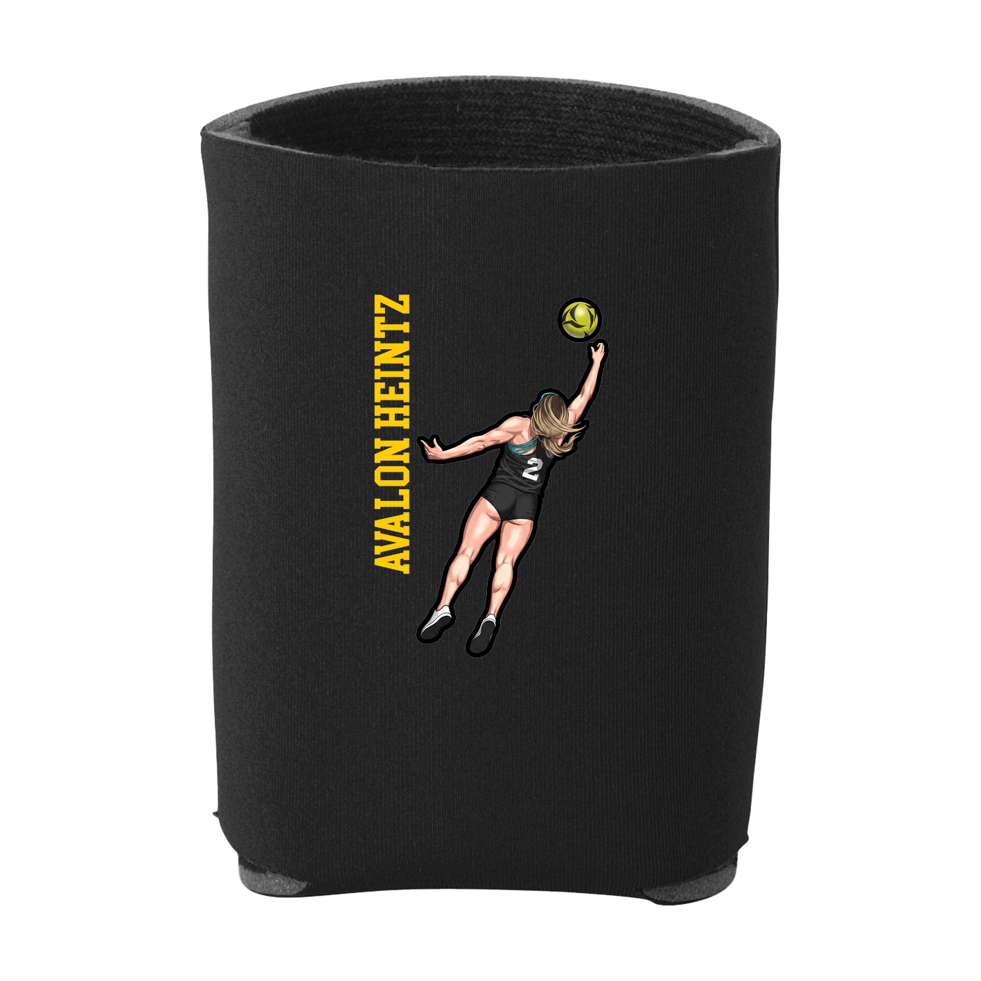 Can Holder — Name Vertical in Black