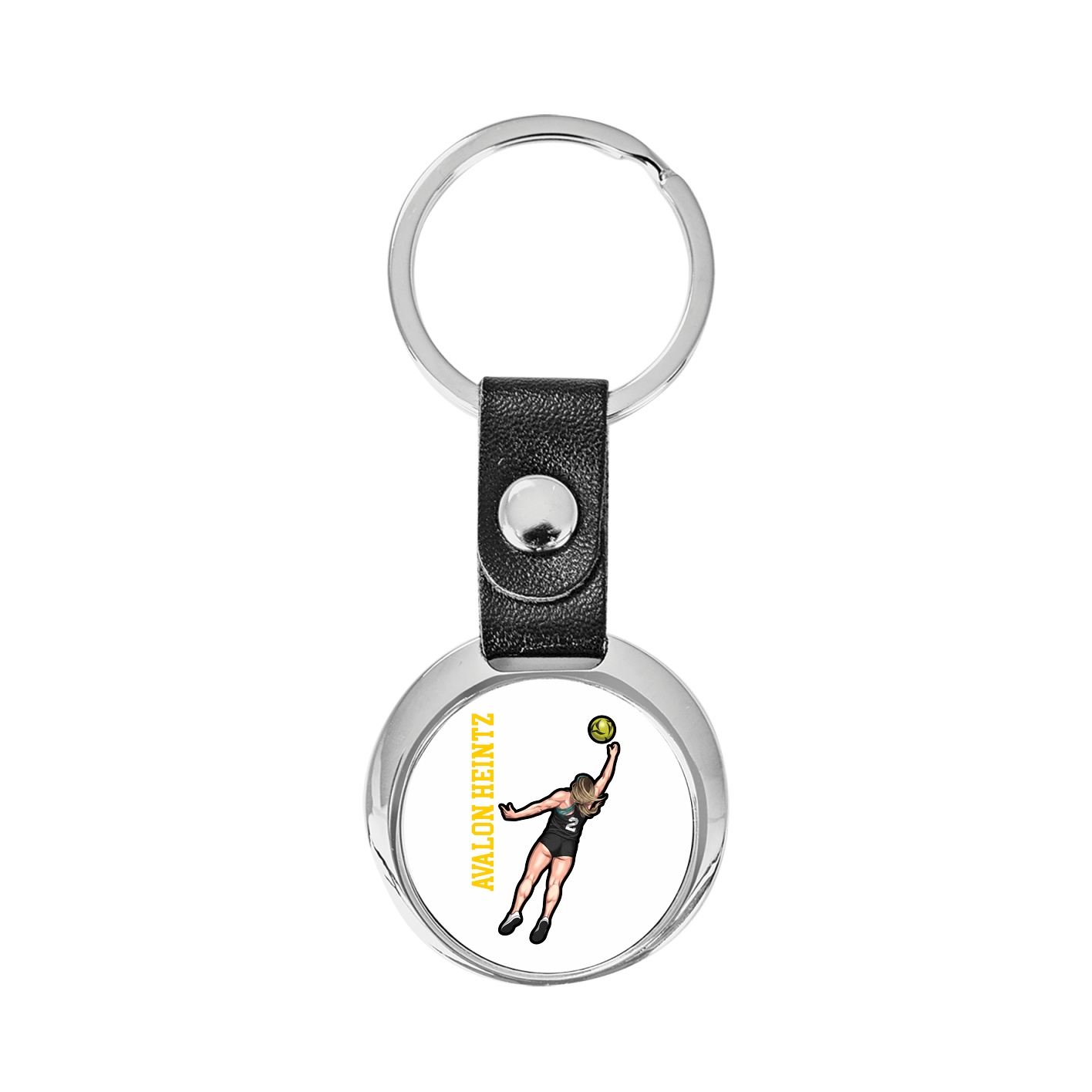 Key Chain — Name Vertical in Classic