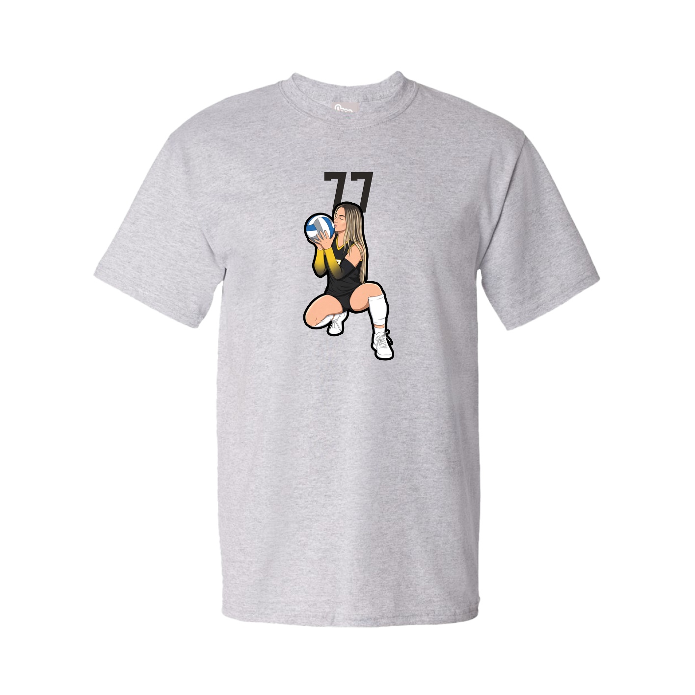 Tee — Number Top in Grey