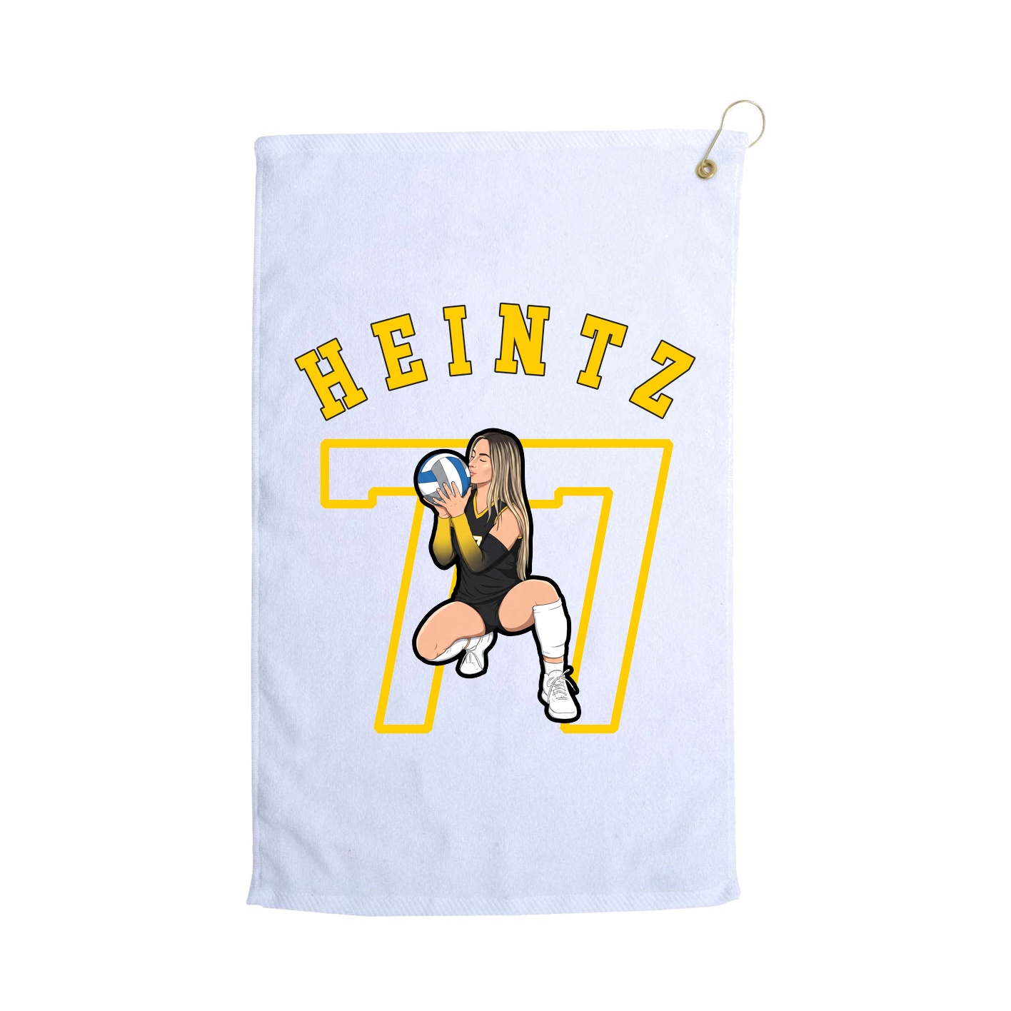 Golf Towel — Shirsey Arch in White
