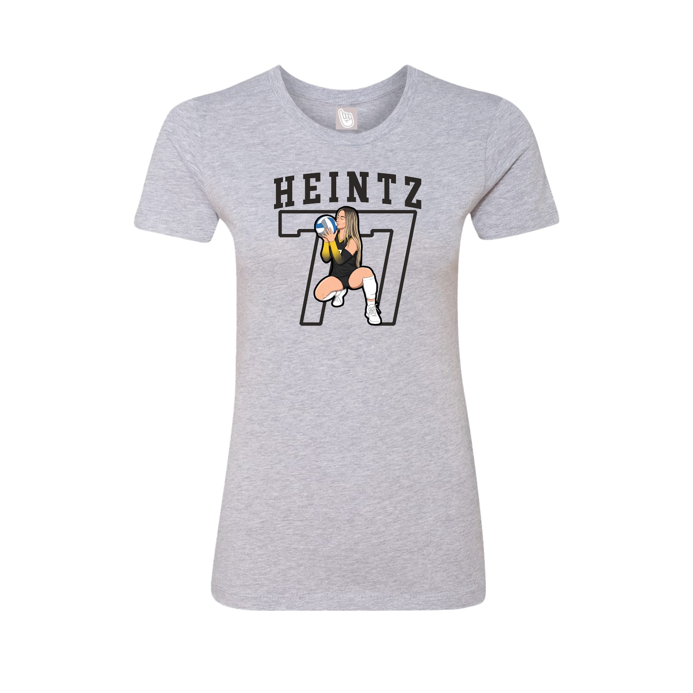 Fitted Women's Tee — Shirsey in Grey