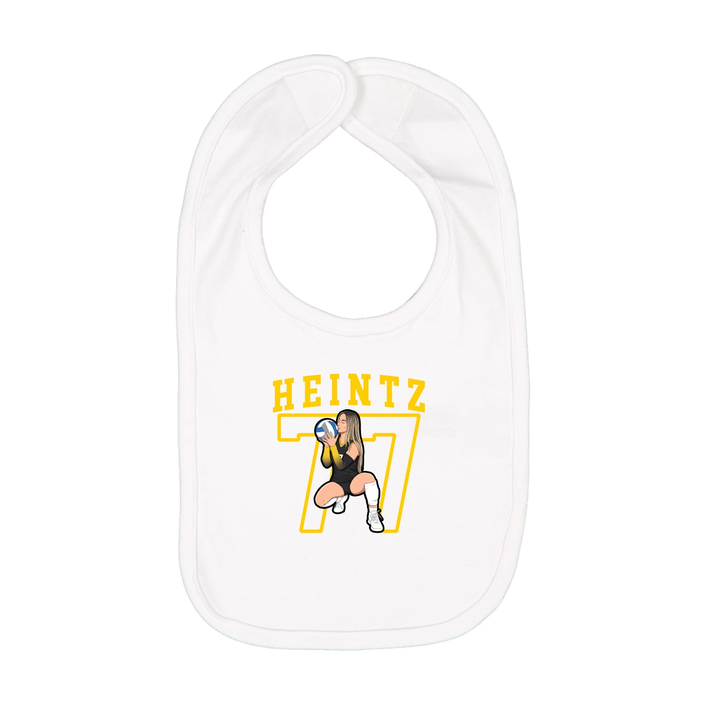 Infant Bib — Shirsey in White