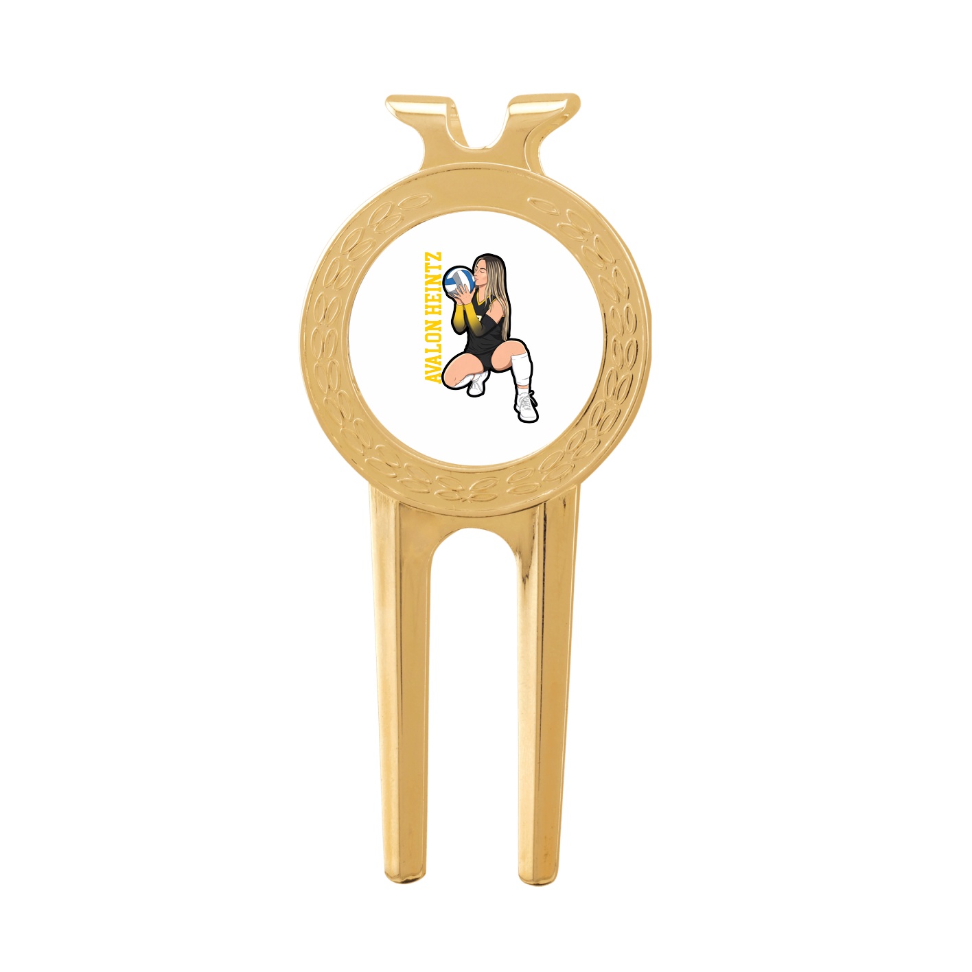 Divot Tool with Ball Marker — Name Vertical in Classic