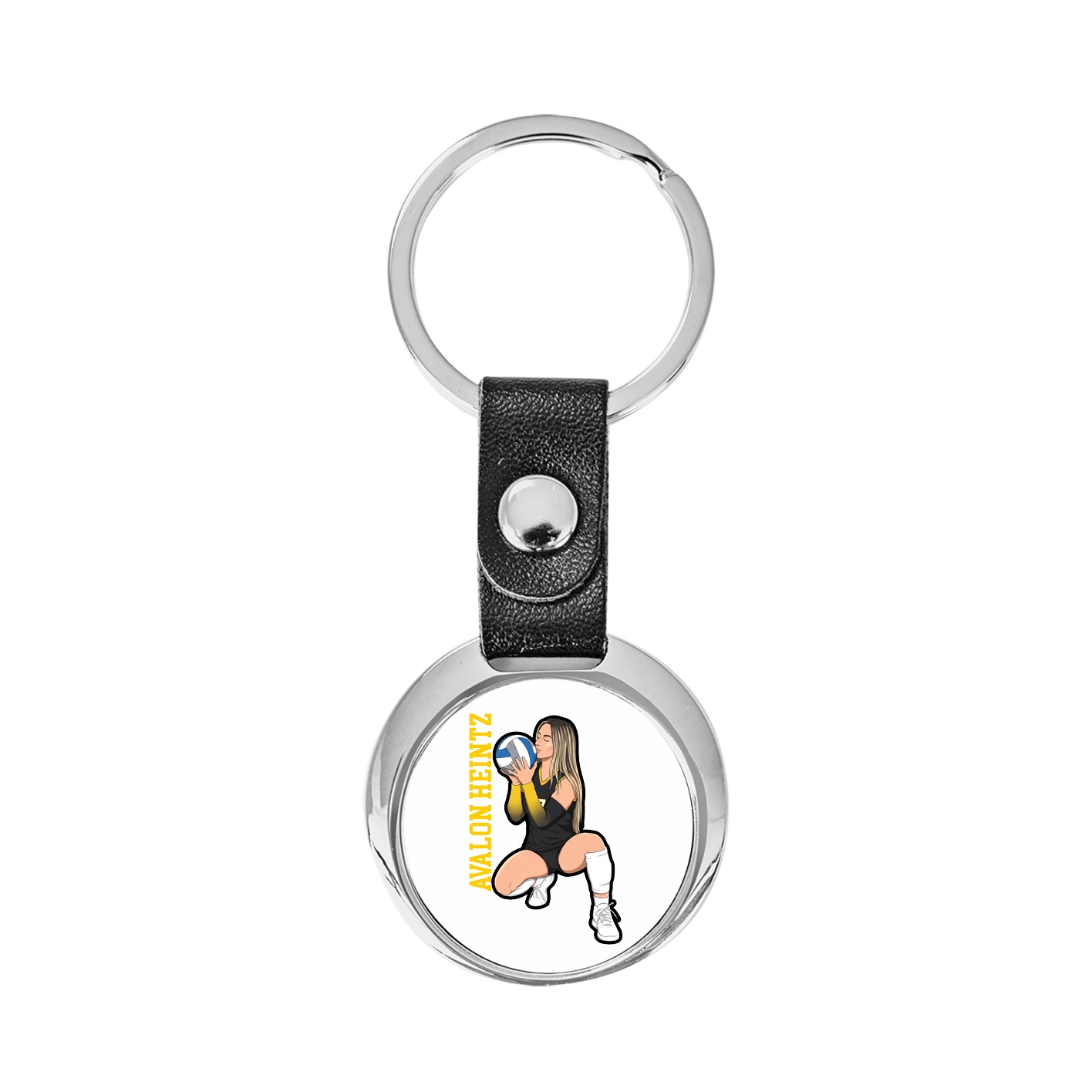 Key Chain — Name Vertical in Classic