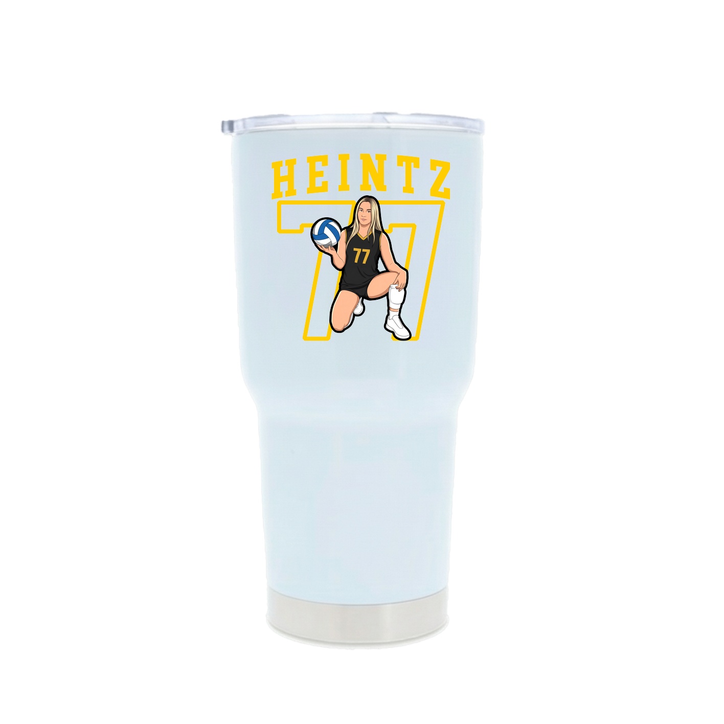 30oz Stainless Steel Tumbler — Shirsey in White